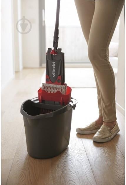 Ведро для швабры Vileda Ultramax 10 л серый - фото 2