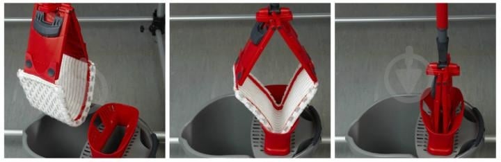 Ведро для швабры Vileda Ultramax 10 л серый - фото 4