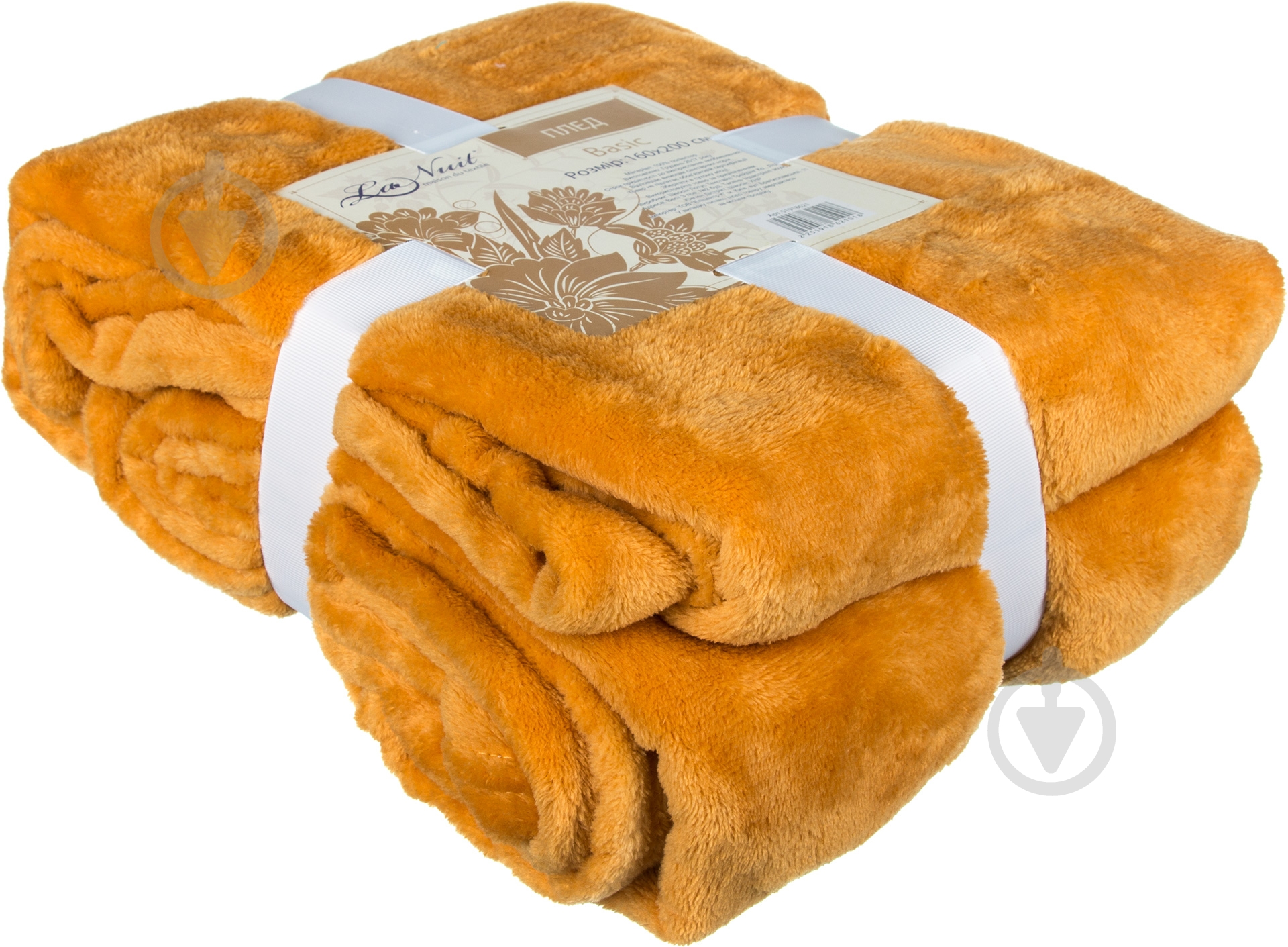 Плед Basic 160x200 см горчичный La Nuit - фото 3