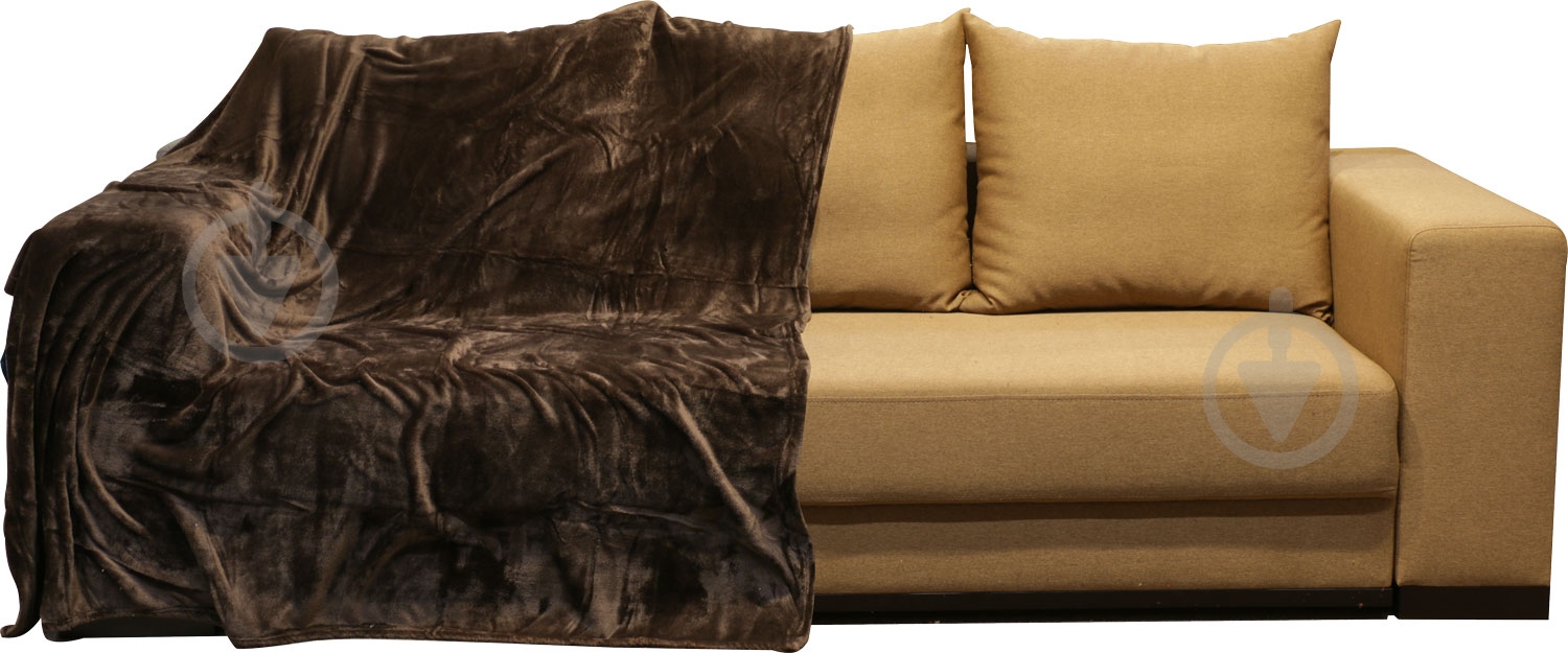 Плед Basic 160x200 см темно-коричневый La Nuit - фото 1 Плед Basic 160x200 см темно-коричневый La Nuit - фото 1