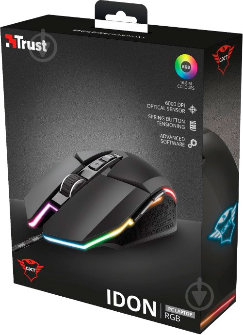 Мышь Trust Gaming GXT 950 Idon 23645 black (23645) - фото 6 Мышь Trust Gaming GXT 950 Idon 23645 black (23645) - фото 6