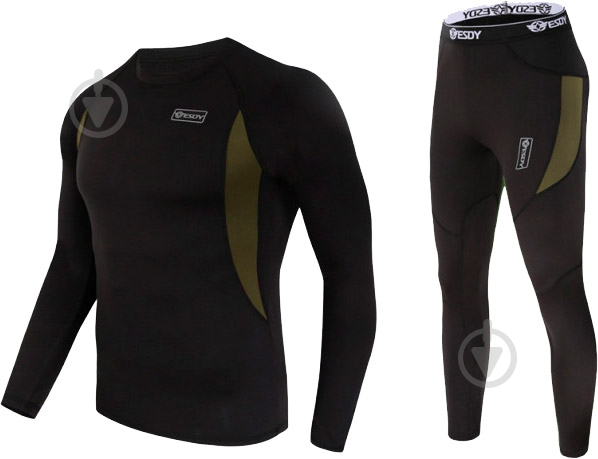 Термобелье ESDY быстросохнущее 1262866-9 р.M black - фото 1 Термобелье ESDY быстросохнущее 1262866-9 р.M black - фото 1