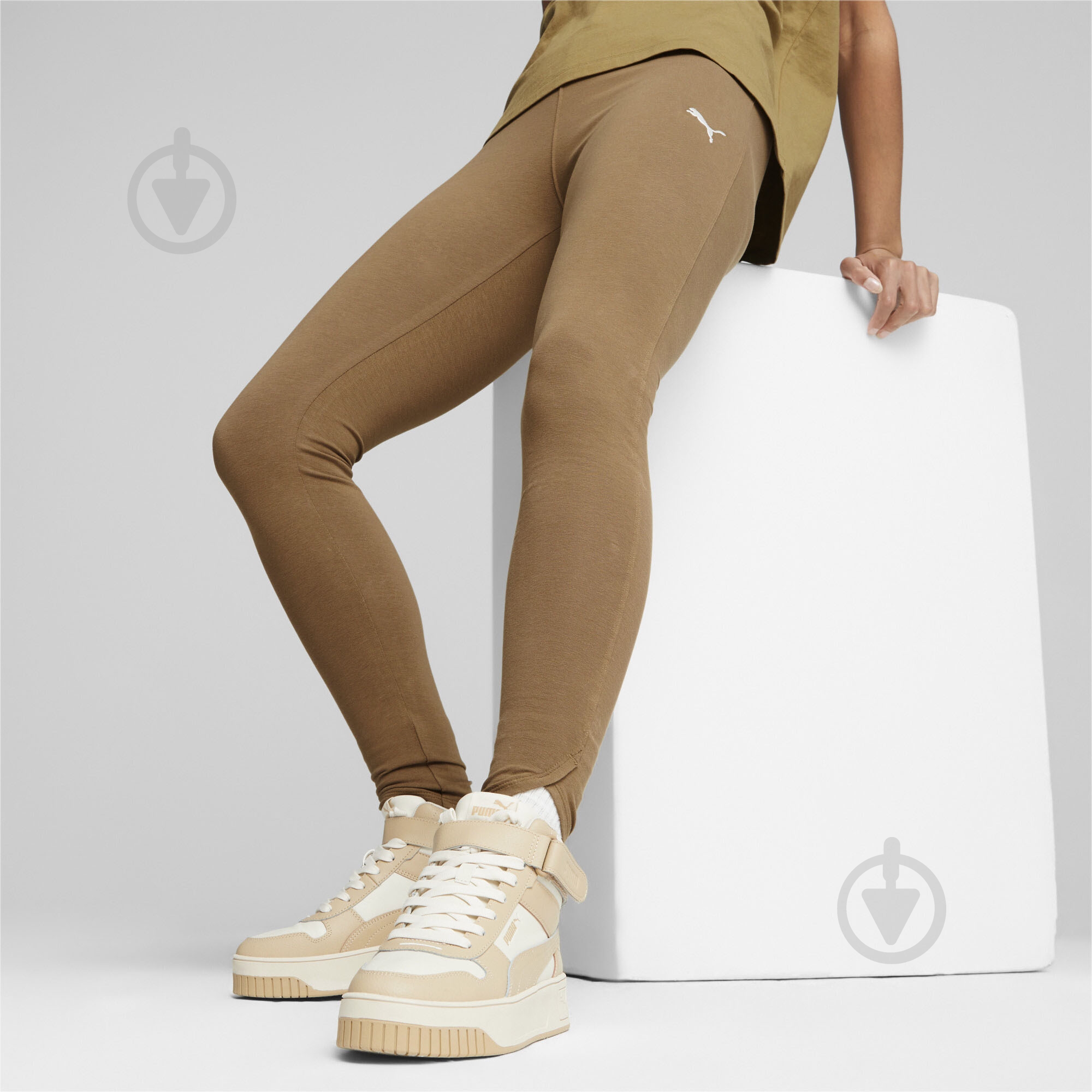 Лосини Puma HER HIGH-WAIST LEGGINGS 67681793 р.XS коричневий - фото 3 Лосини Puma HER HIGH-WAIST LEGGINGS 67681793 р.XS коричневий - фото 3