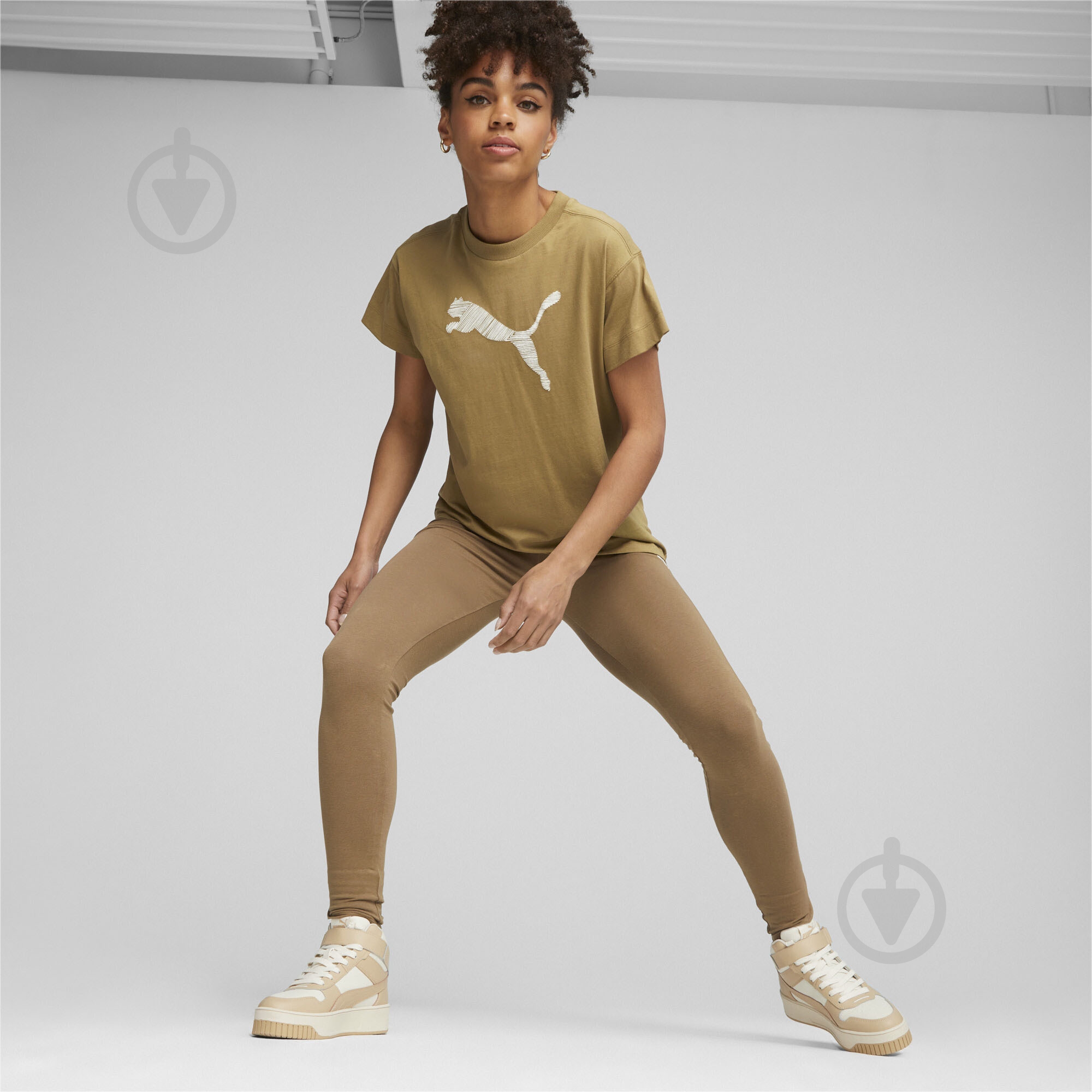 Лосини Puma HER HIGH-WAIST LEGGINGS 67681793 р.XS коричневий - фото 4 Лосини Puma HER HIGH-WAIST LEGGINGS 67681793 р.XS коричневий - фото 4