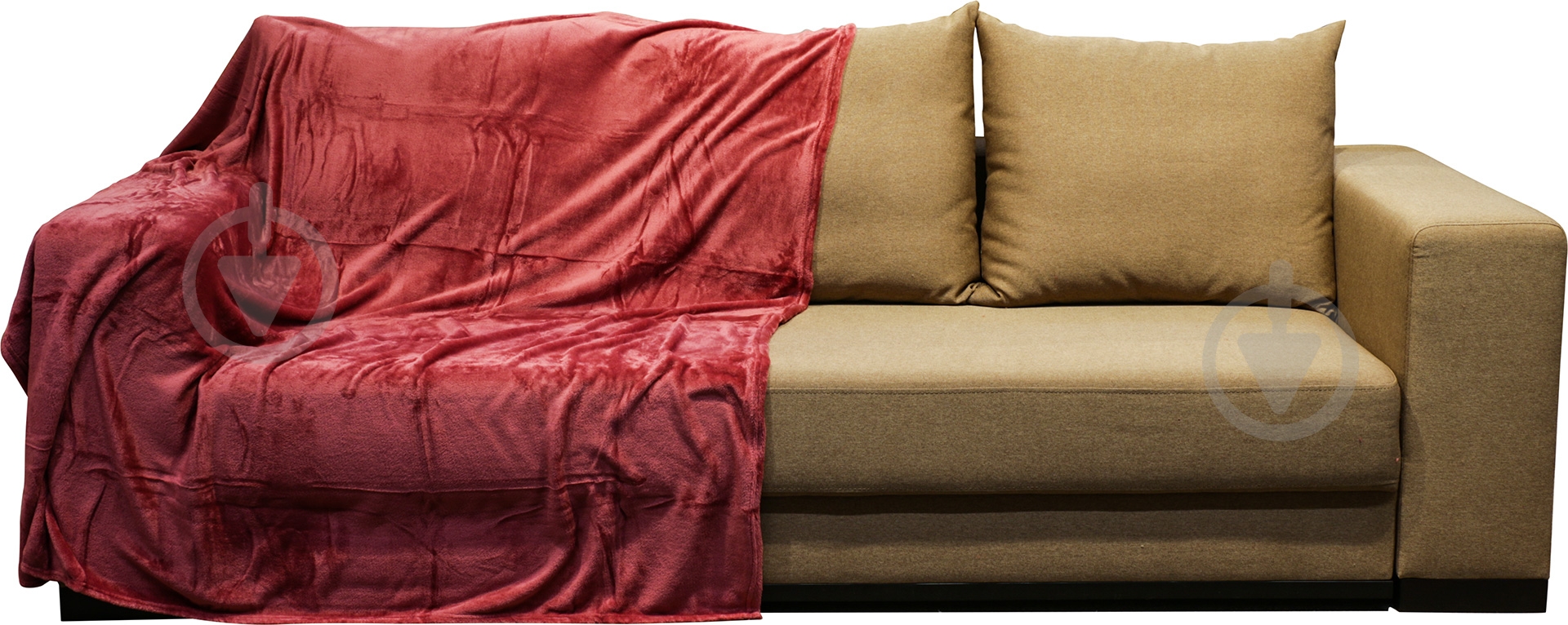 Плед Basic 160x200 см малиновый La Nuit - фото 1