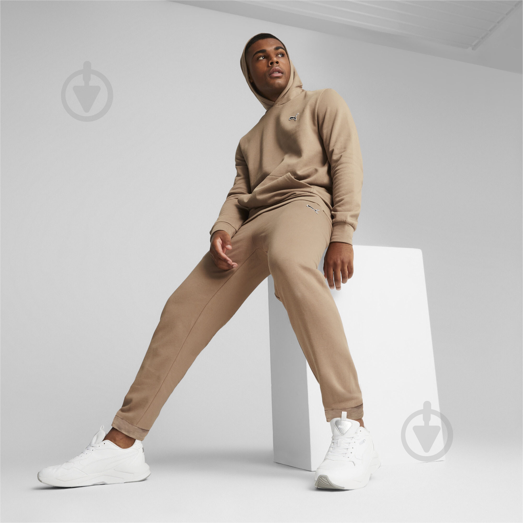 Брюки Puma BETTER ESSENTIALS SWEATPANTS FL CL 67681685 р. M коричневый - фото 4