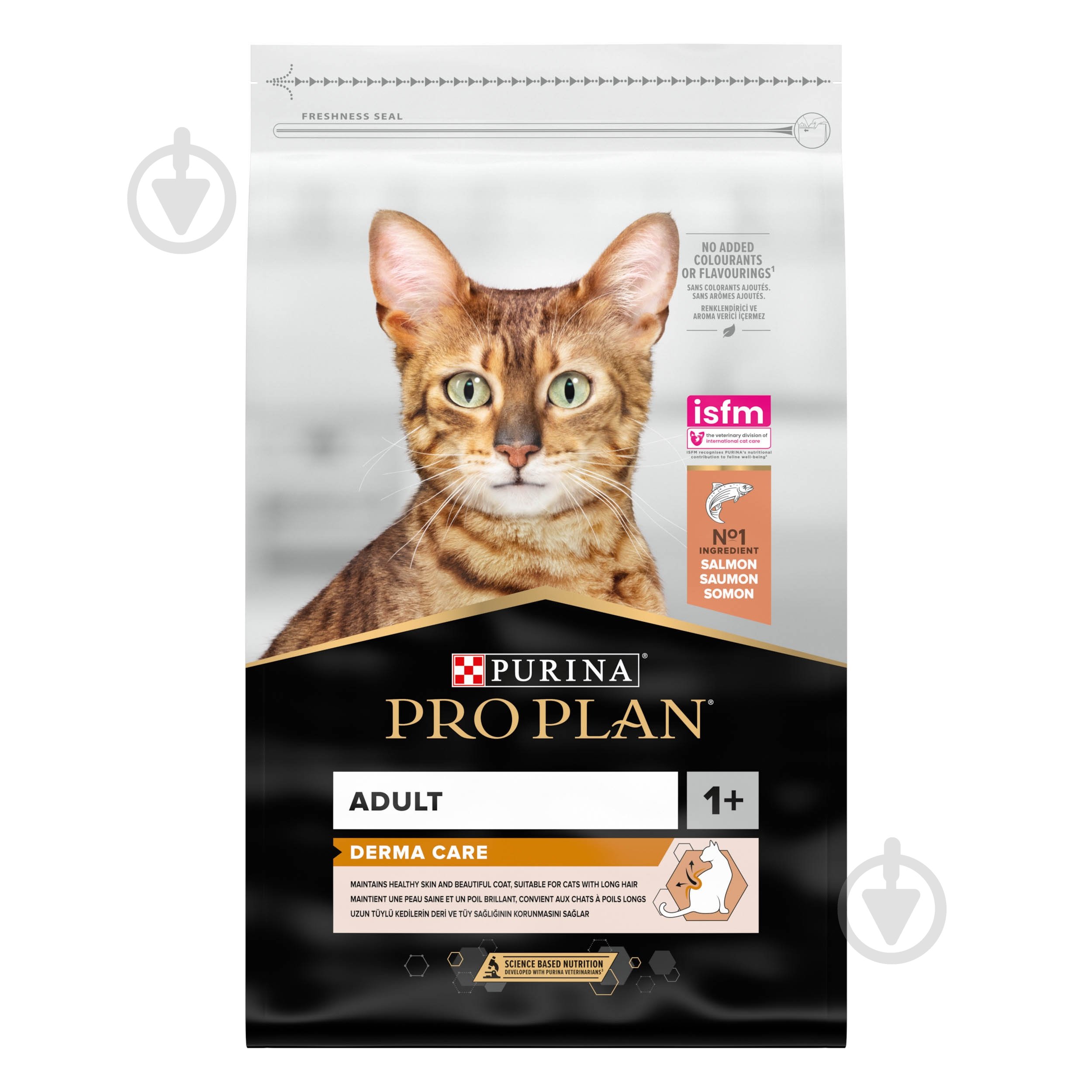 Корм сухой для котов ProPlan by Purina Adult 1+ Derma Care с лососем 10 кг - фото 1 Корм сухой для котов ProPlan by Purina Adult 1+ Derma Care с лососем 10 кг - фото 1