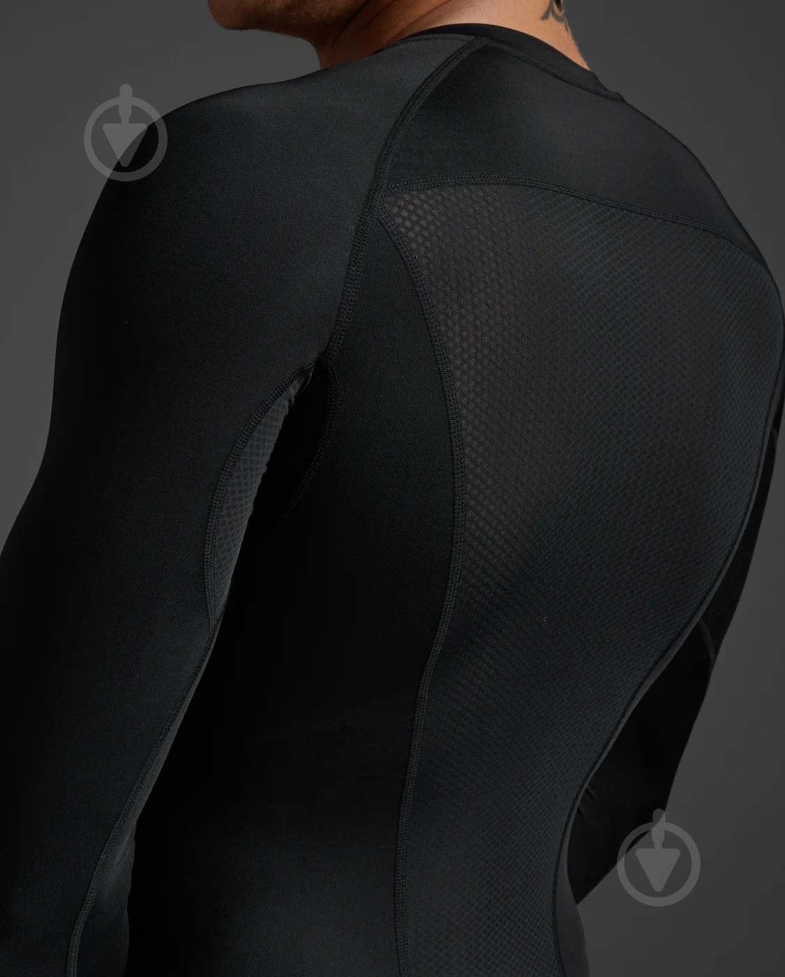 Футболка 2XU Core Compression Long Sleeve MA6398a_BLK/NLO р.3XL черный - фото 5