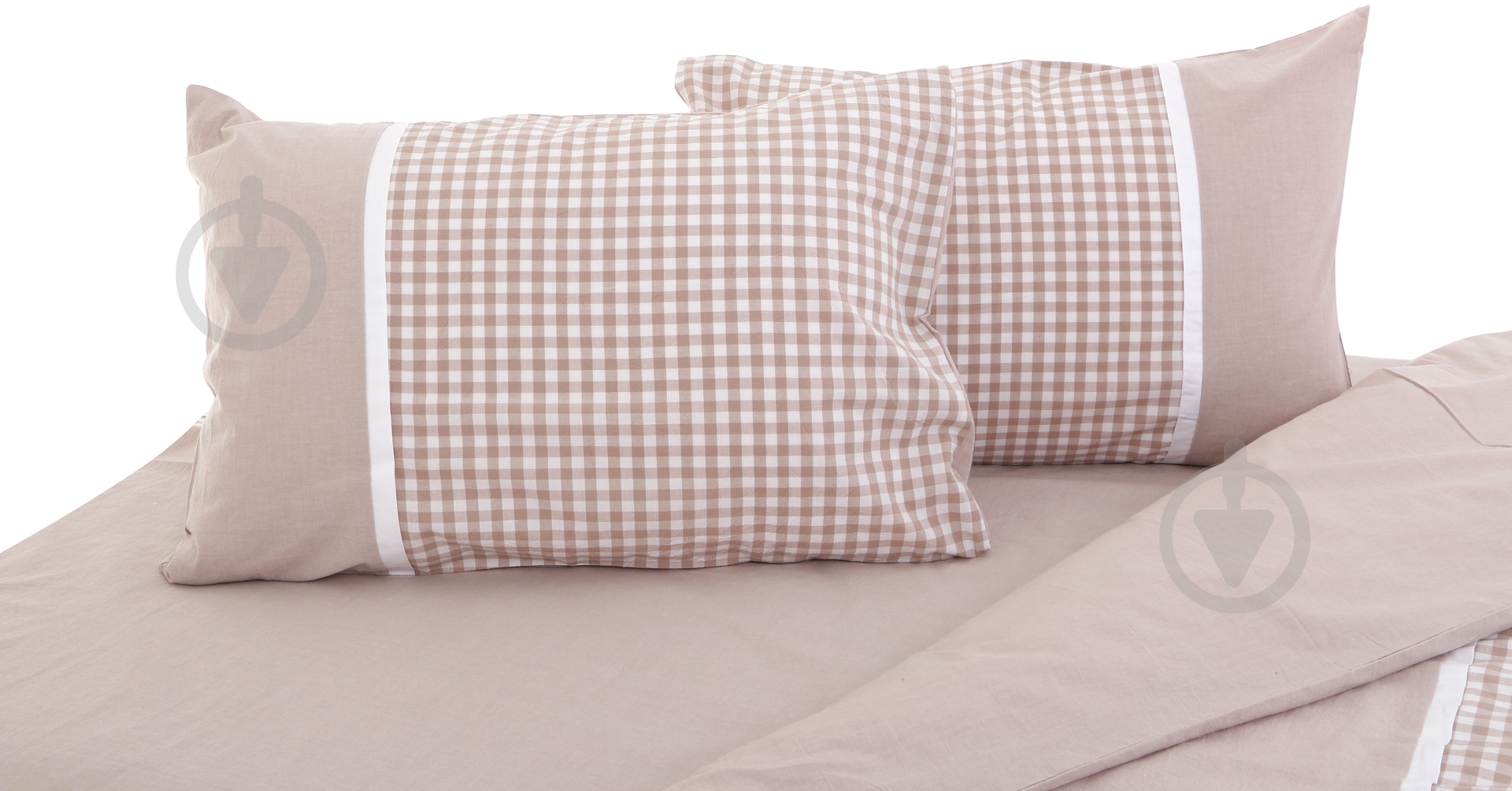 Комплект постельного белья Stonewash beige 2,0 бежево-белый La Nuit - фото 3