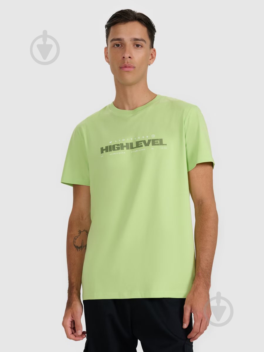 Футболка 4F TSHIRT M3128 4FWAW25TTSHM3128-42S р.L зелений - фото 1 Футболка 4F TSHIRT M3128 4FWAW25TTSHM3128-42S р.L зелений - фото 1