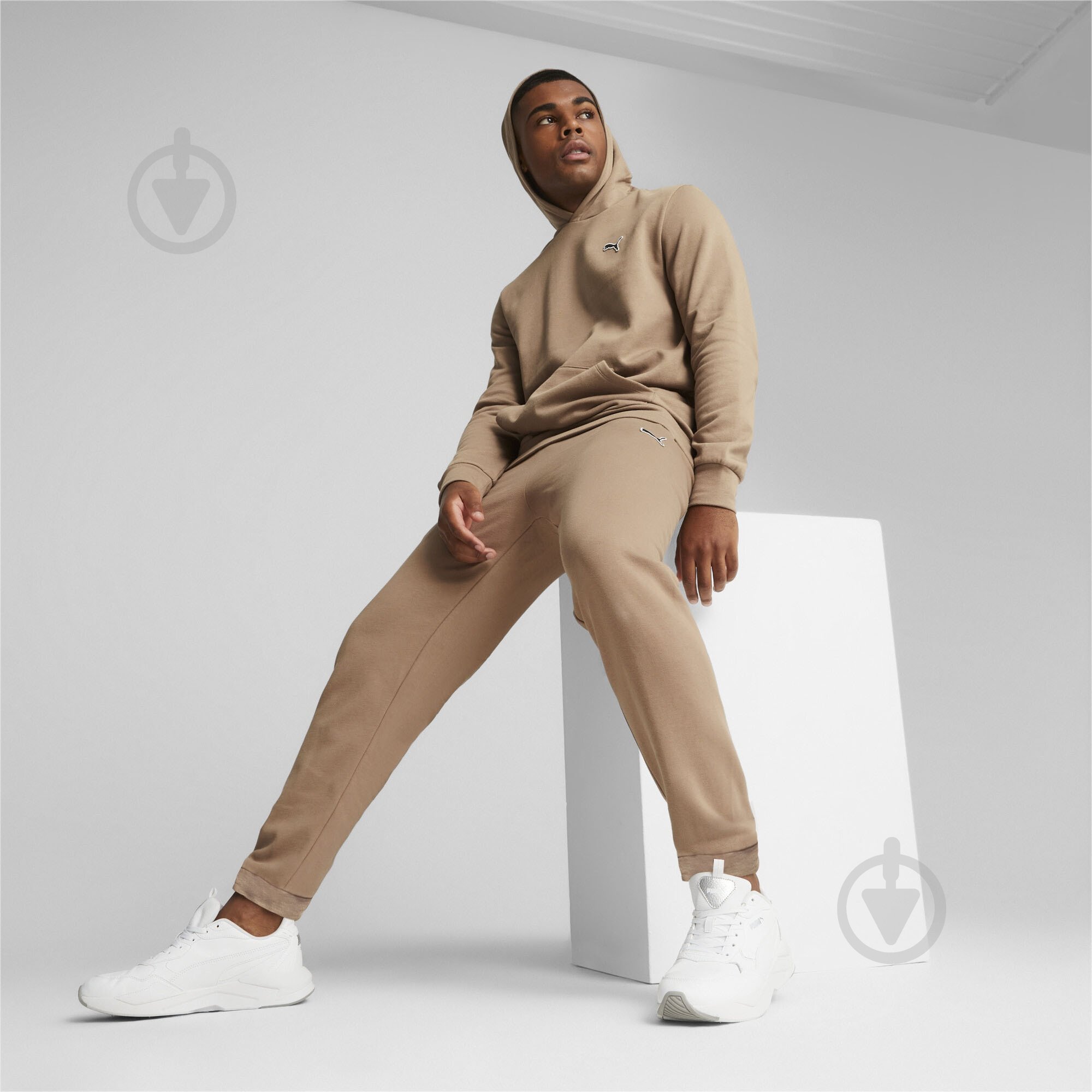 Брюки Puma BETTER ESSENTIALS SWEATPANTS FL CL 67681685 р. XL коричневый - фото 4