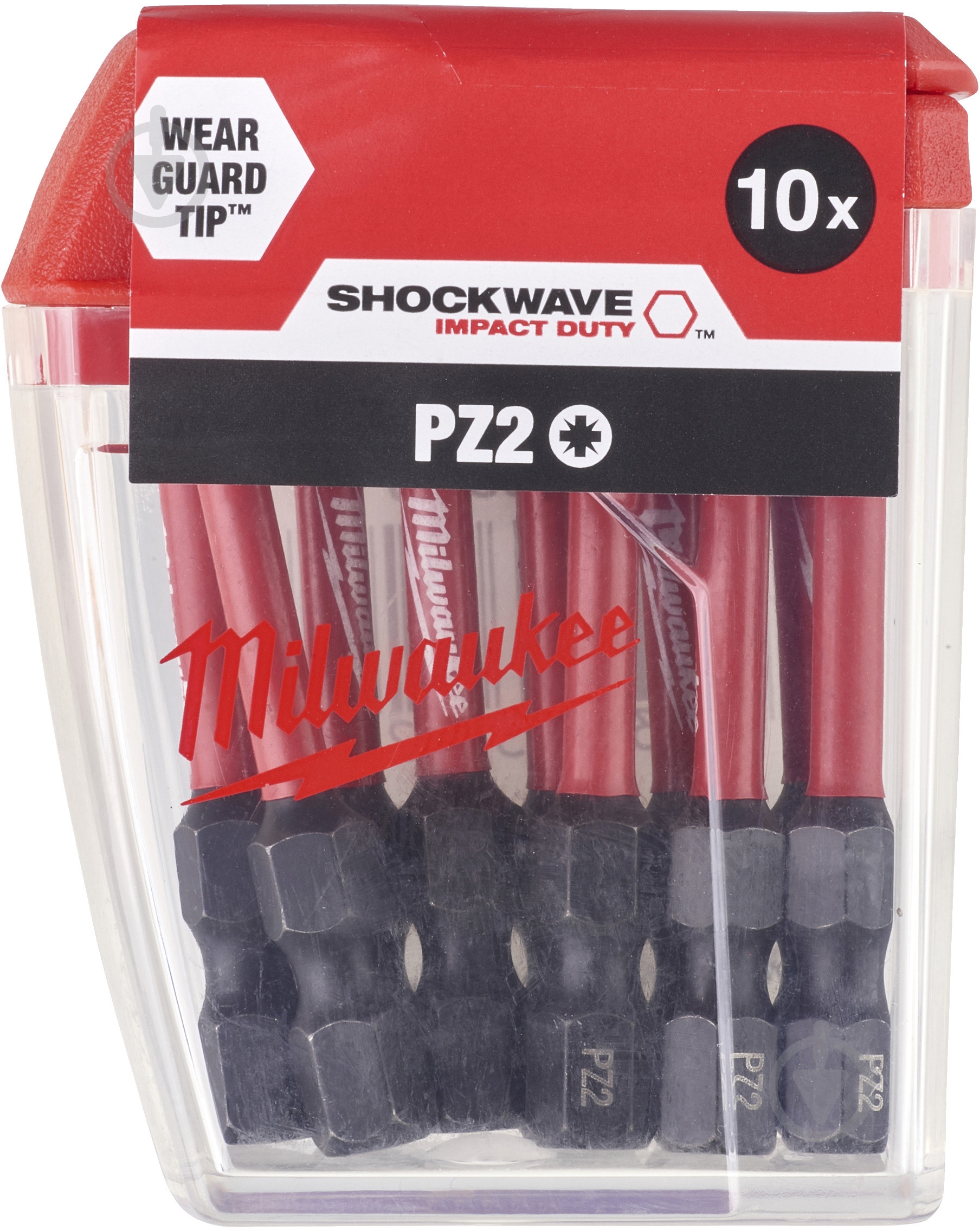 Бита Milwaukee PZ2 10 шт. 4932430866 - фото 1 Бита Milwaukee PZ2 10 шт. 4932430866 - фото 1