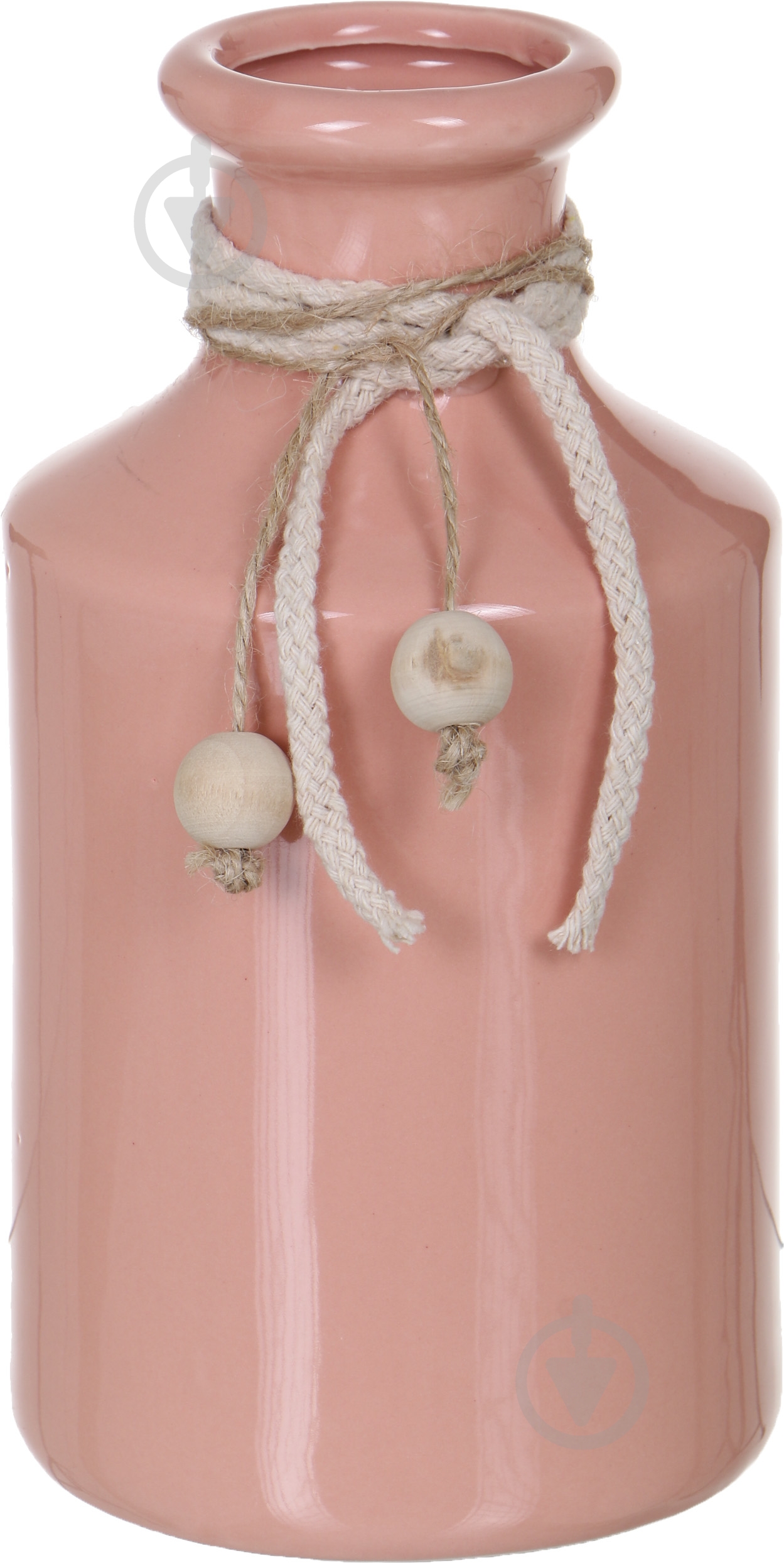 Ваза керамическая Luna Maria 11,8х21,5 см 21,5 см розовая - фото 1