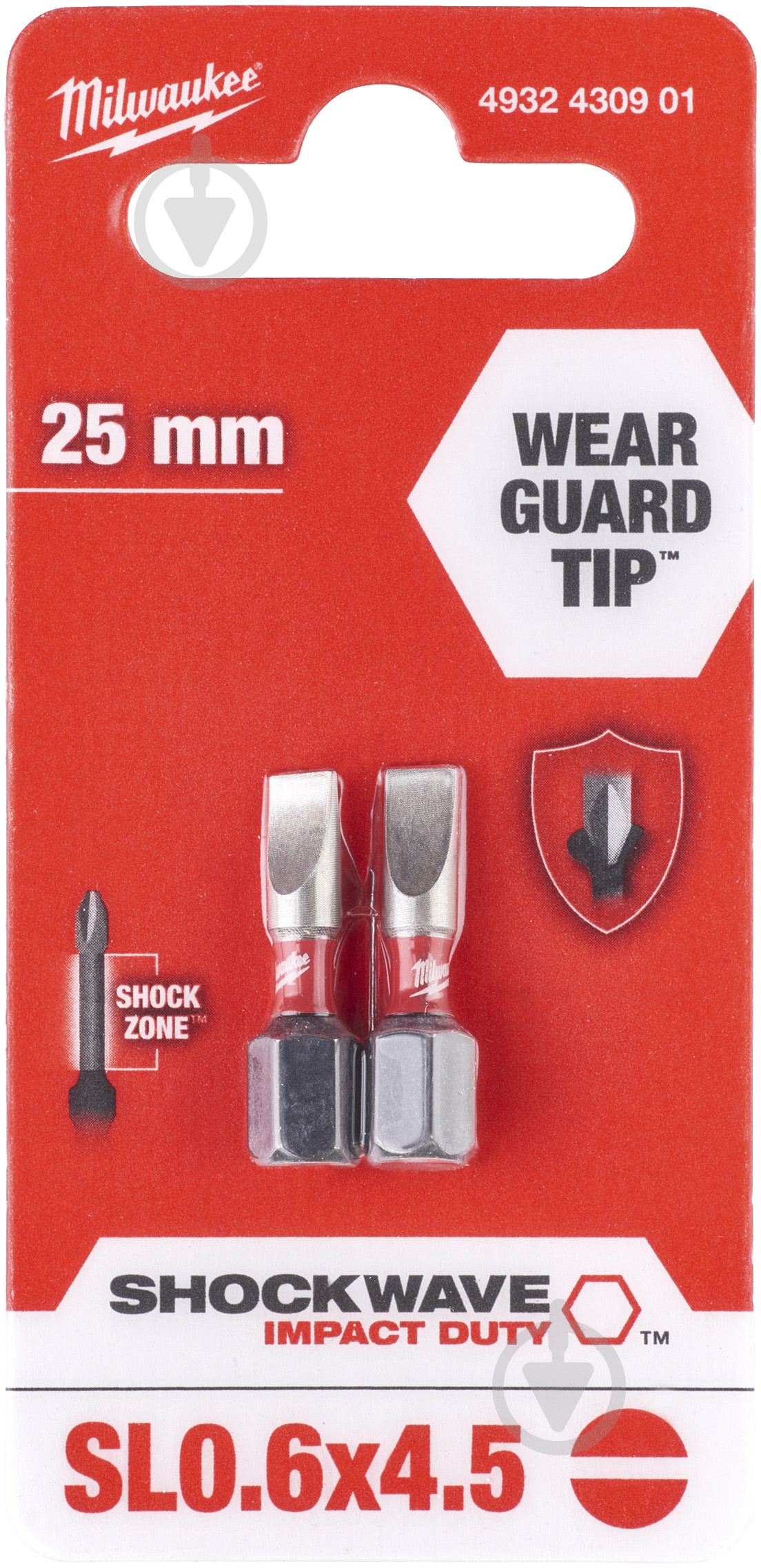 Бита Milwaukee SL 2 шт. 4932430901 - фото 1 Бита Milwaukee SL 2 шт. 4932430901 - фото 1