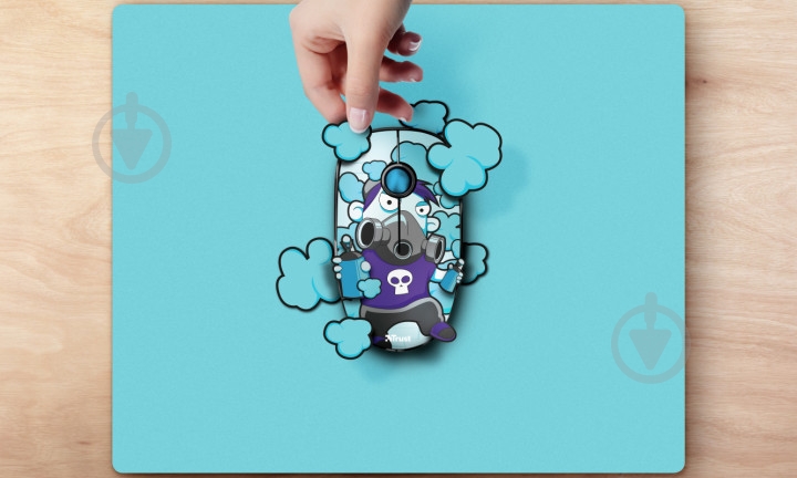 Мышь Trust Sketch Silent Click Wireless Blue (23335) black/blue (23335) - фото 6 Мышь Trust Sketch Silent Click Wireless Blue (23335) black/blue (23335) - фото 6