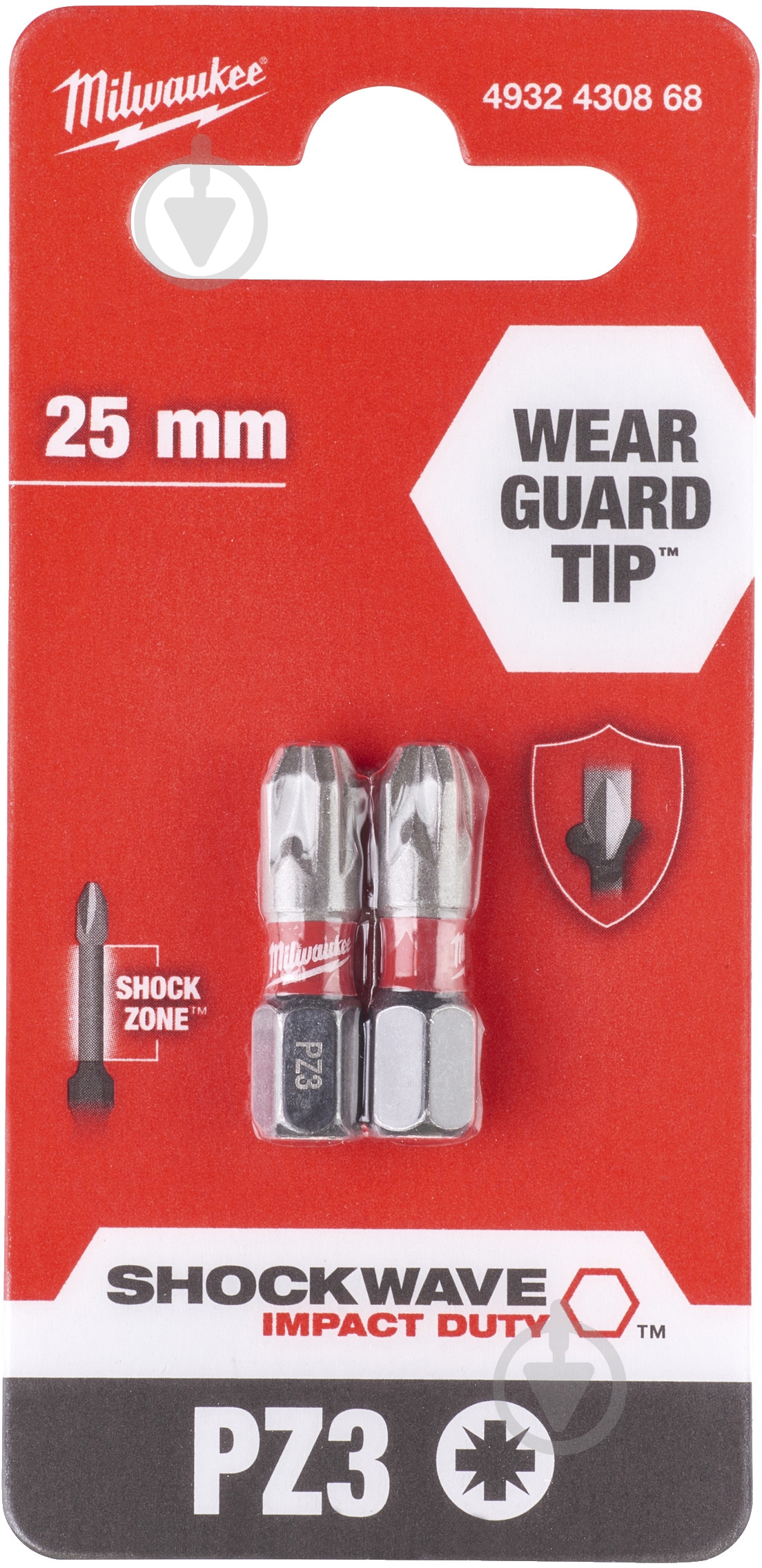 Бита Milwaukee PZ3 1 шт. 4932430868 - фото 1