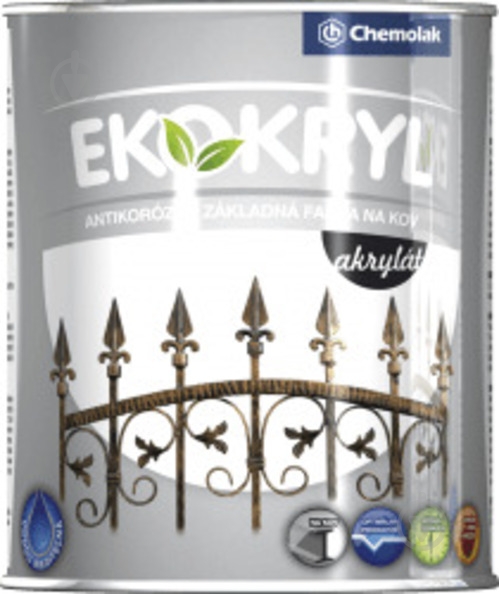 Грунт-антикор Chemolak EKOKRYL белый мат 0,6 л - фото 1
