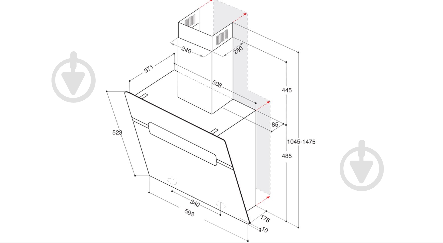 Витяжка Whirlpool WHVS 61F LT DP K - фото 8