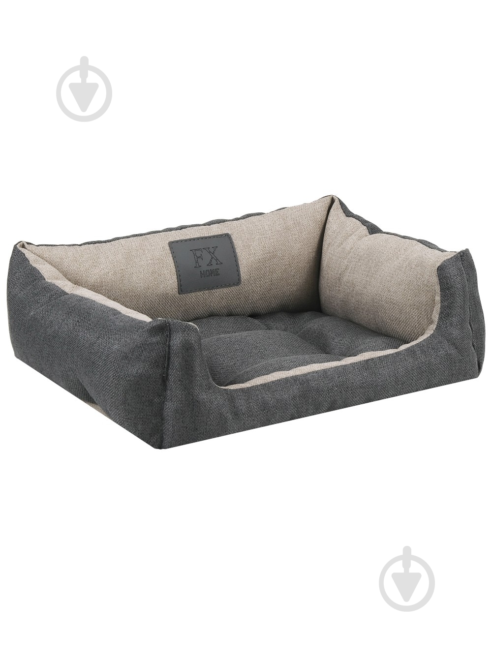 Лежак FX home Mальмо 40х30х12 см, бежево-сірий - фото 5 Лежак FX home Mальмо 40х30х12 см, бежево-сірий - фото 5