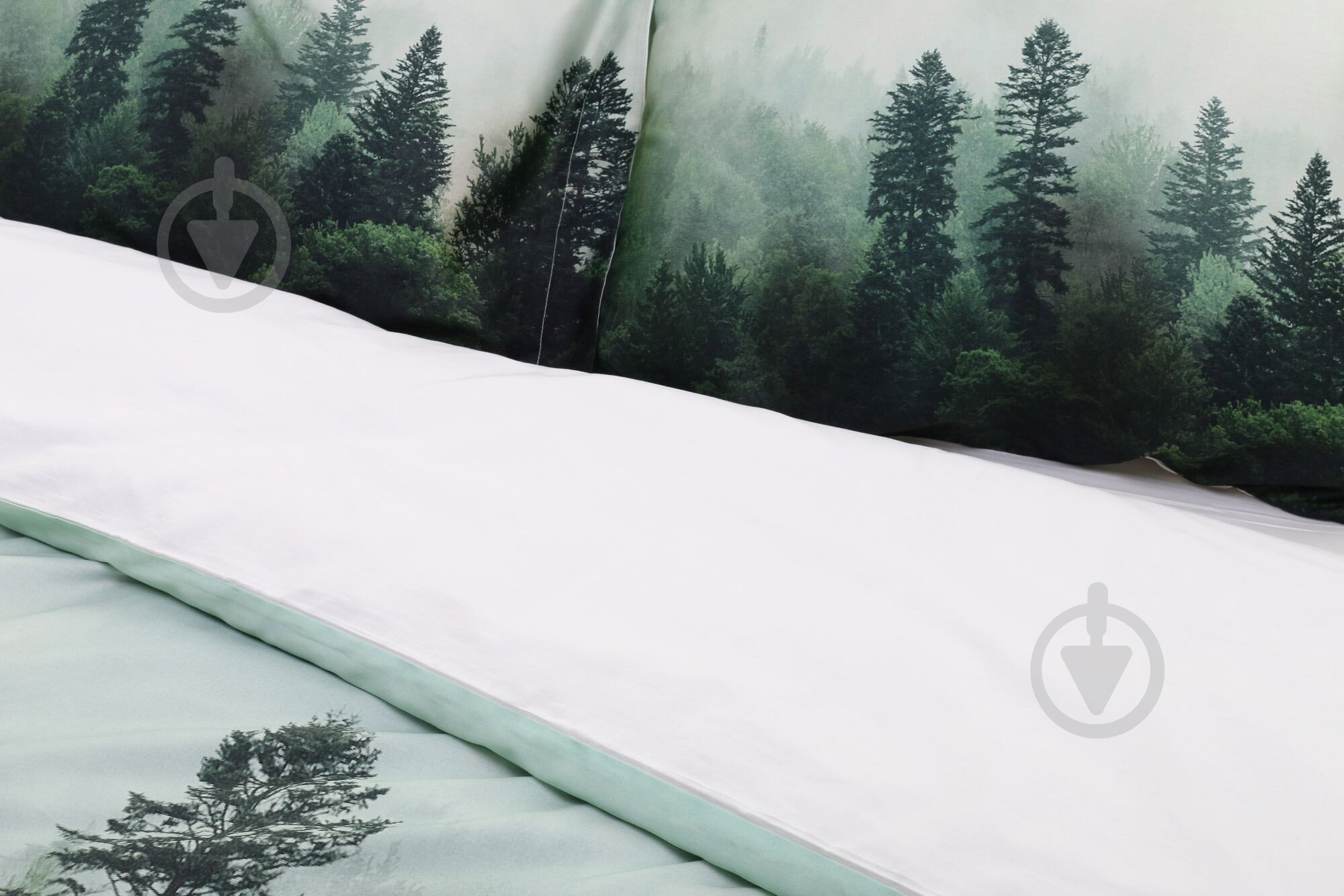 Комплект постільної білизни Forest 2 зелений La Nuit - фото 2 Комплект постільної білизни Forest 2 зелений La Nuit - фото 2