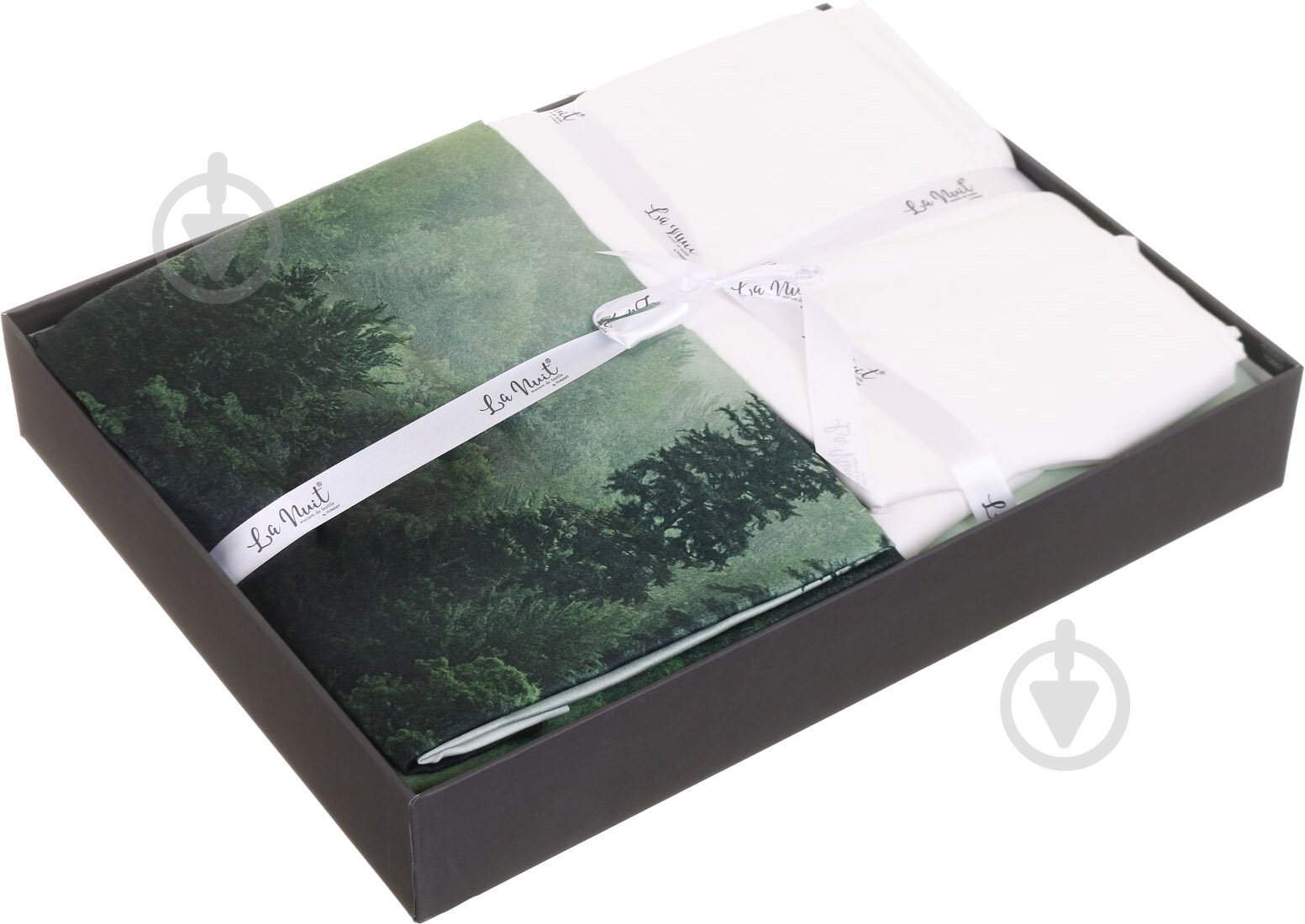 Комплект постільної білизни Forest 2 зелений La Nuit - фото 5 Комплект постільної білизни Forest 2 зелений La Nuit - фото 5