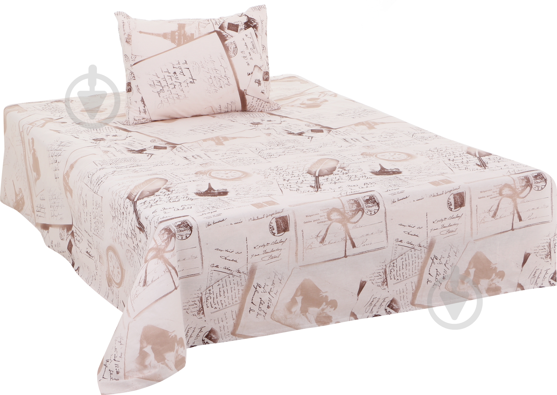 Комплект постельного белья Memory 1,5 светло-бежевый UP! (Underprice) - фото 2