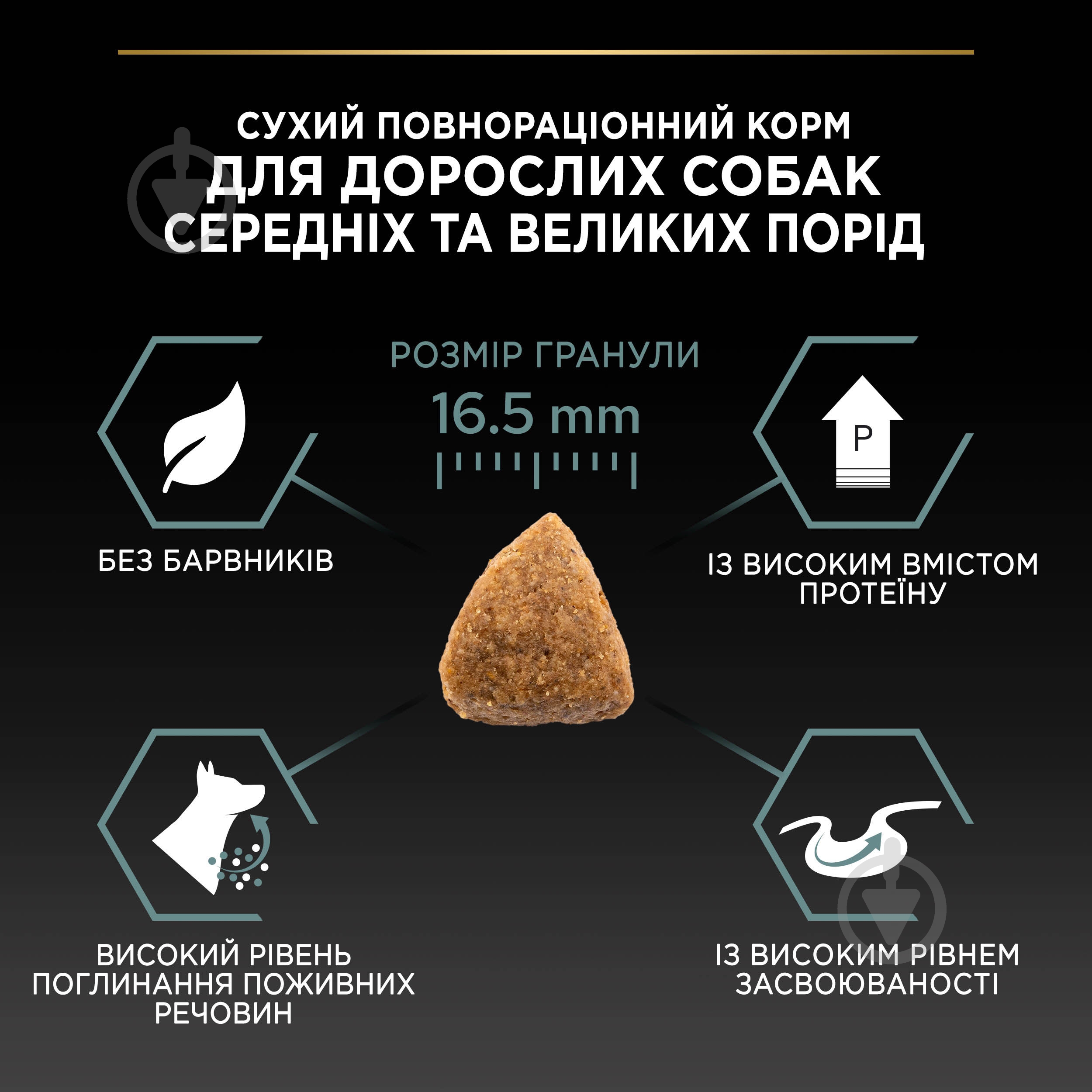 Корм сухий беззерновий ProPlan by Purina Medium & Large Adult 1+ Sensitive Digestion чутливе травлення з індичкою 12 к - фото 9