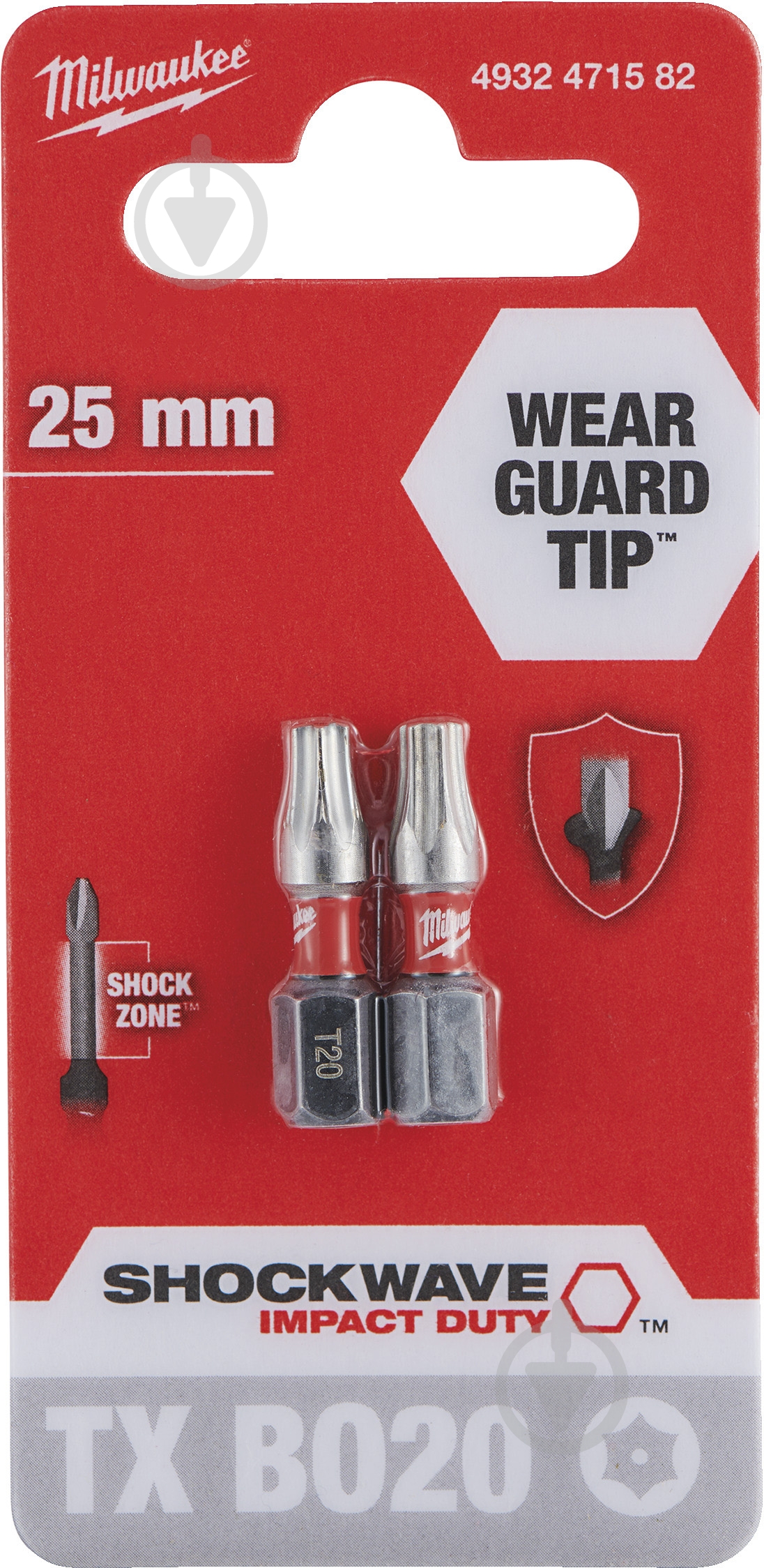 Бита Milwaukee Torx-Pin 2 шт. 4932471582 - фото 1 Бита Milwaukee Torx-Pin 2 шт. 4932471582 - фото 1