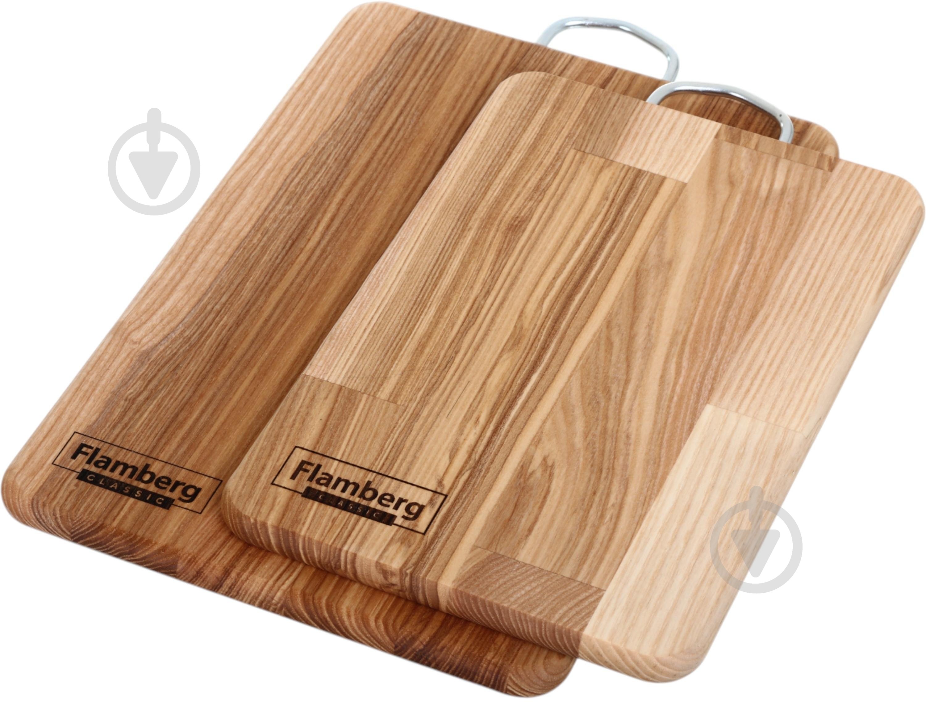 Дошка кухонна Flamberg прямокутна з металевою ручкою 33х23x1,6 см ясен - фото 4 Дошка кухонна Flamberg прямокутна з металевою ручкою 33х23x1,6 см ясен - фото 4