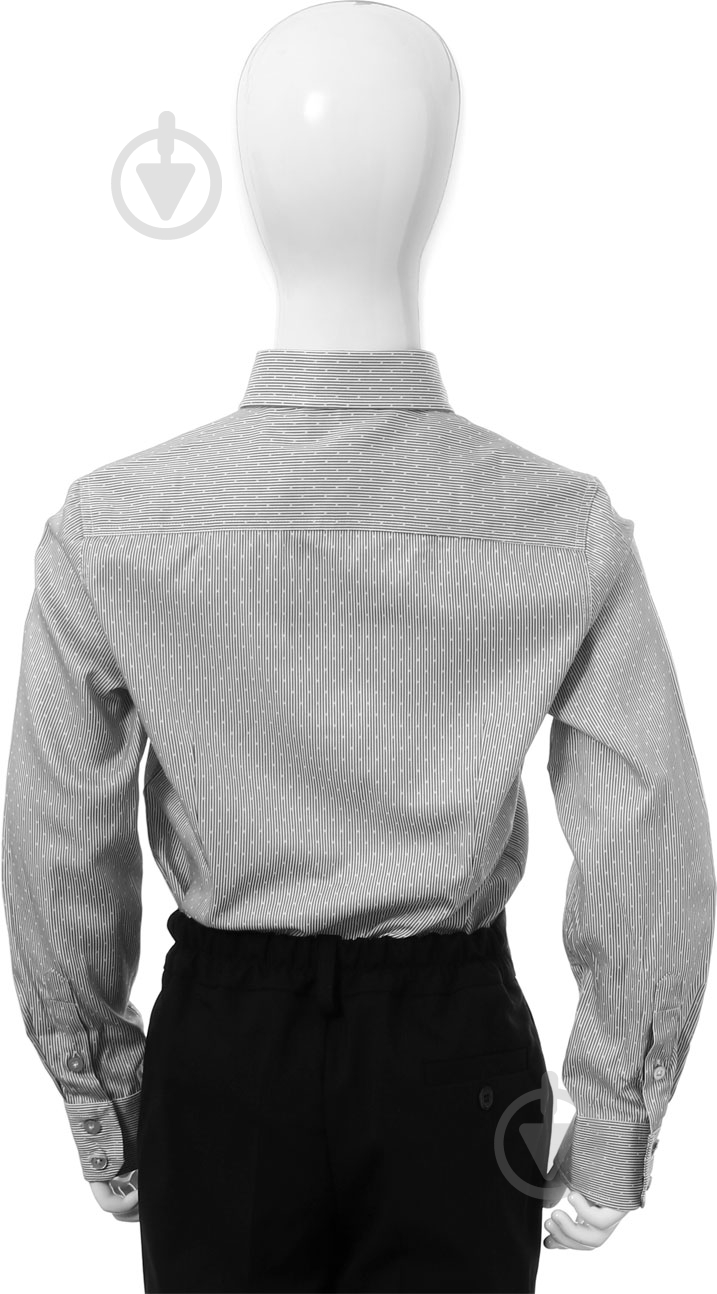 Рубашка Button Blue р. 35/164 серый 2303 - фото 3