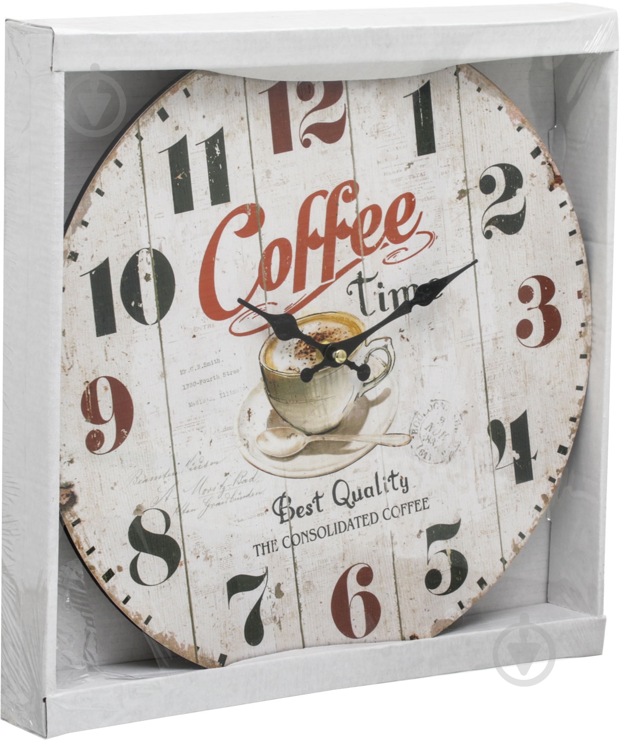 Часы настенные Coffe time 33,8 см 16AC37 - фото 4 Часы настенные Coffe time 33,8 см 16AC37 - фото 4