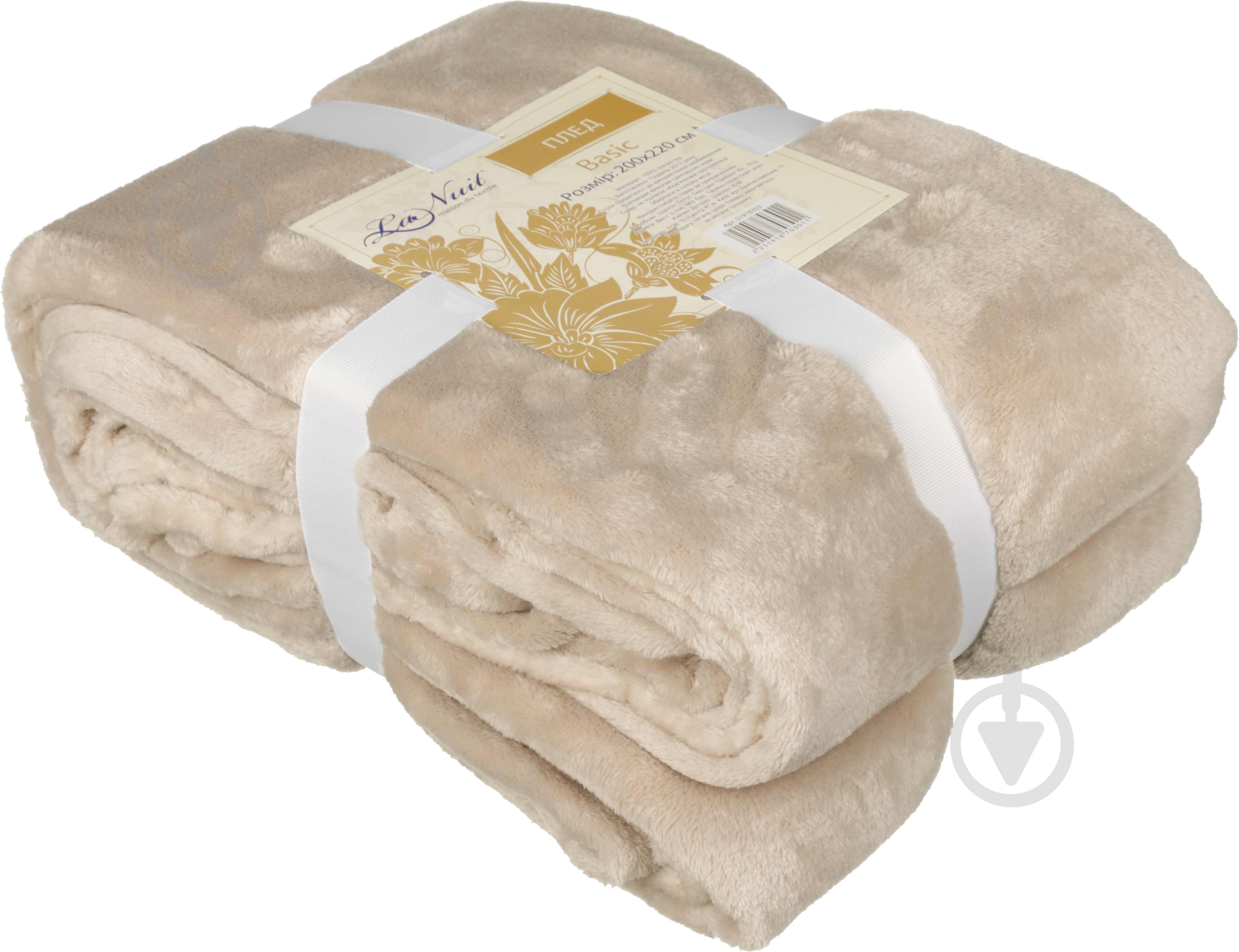 Плед Basic 200x220 см светло-серый La Nuit - фото 3