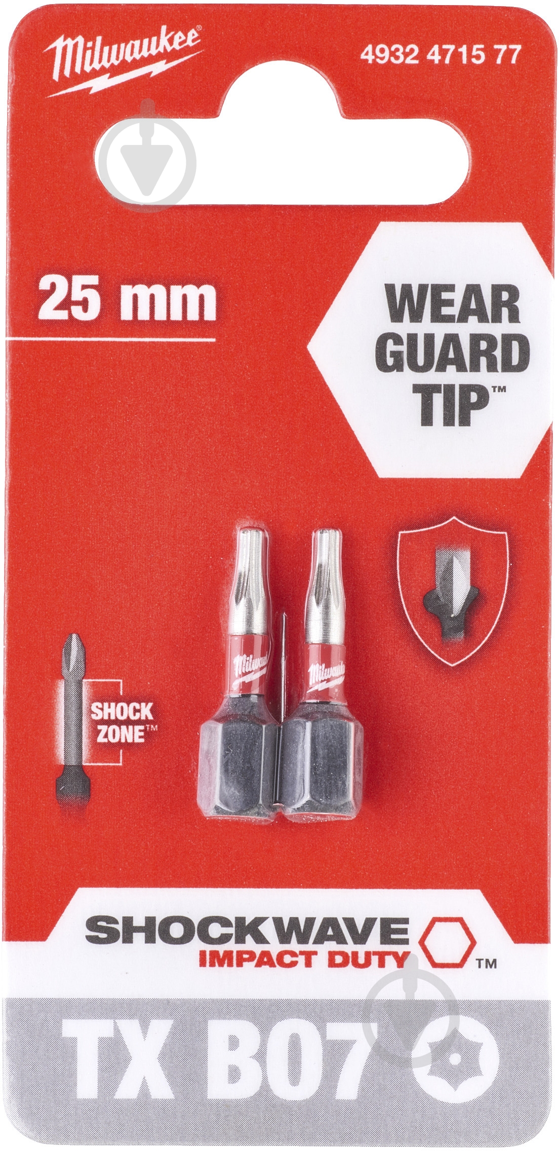 Бита Milwaukee Torx-Pin 2 шт. 4932471577 - фото 1 Бита Milwaukee Torx-Pin 2 шт. 4932471577 - фото 1