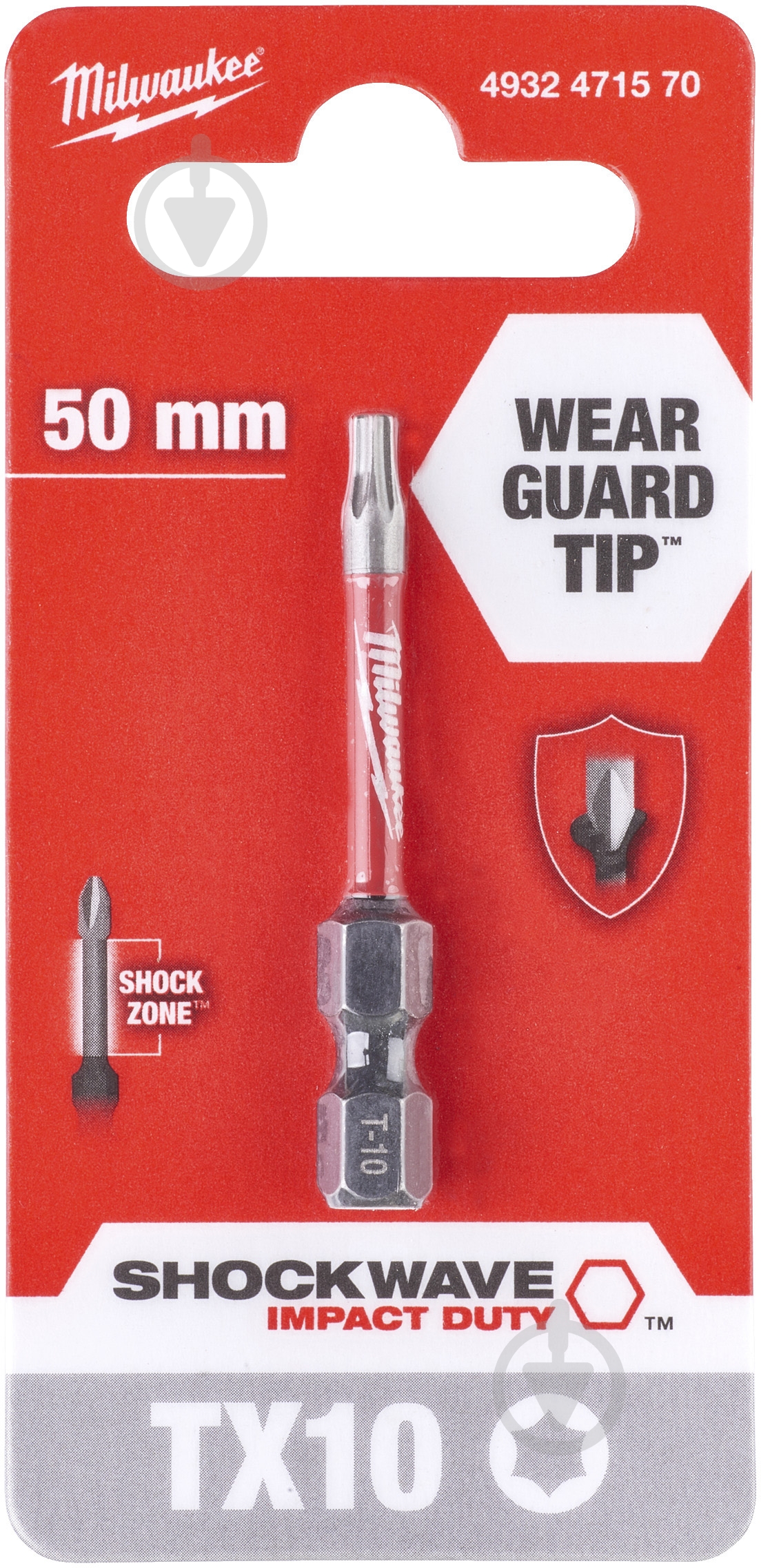 Бита Milwaukee Torx 1 шт. 4932471570 - фото 1 Бита Milwaukee Torx 1 шт. 4932471570 - фото 1