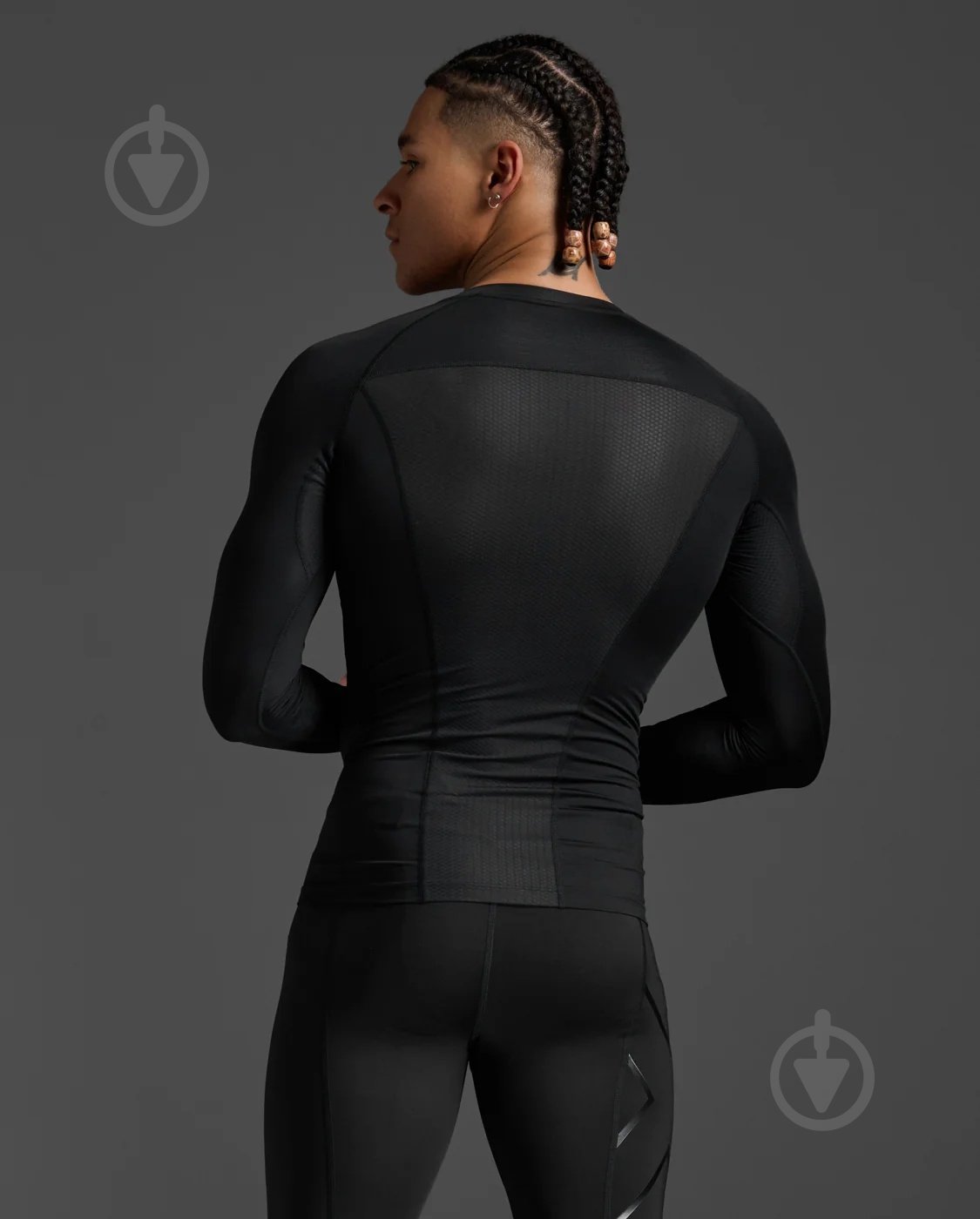 Футболка 2XU Core Compression Long Sleeve MA6398a_BLK/NLO р.L черный - фото 2