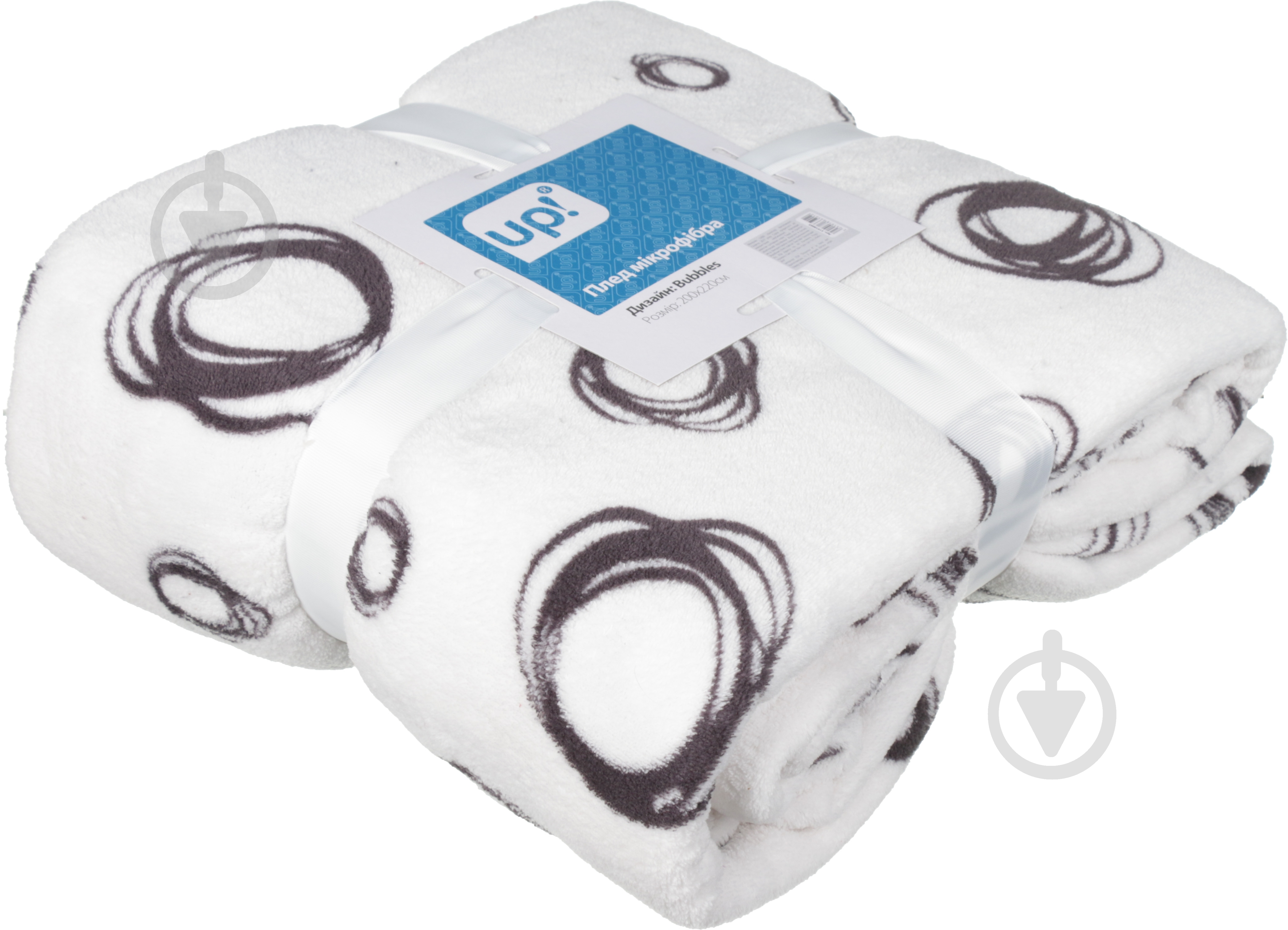 Плед Bubbles 200x220 см белый UP! (Underprice) - фото 3 Плед Bubbles 200x220 см белый UP! (Underprice) - фото 3