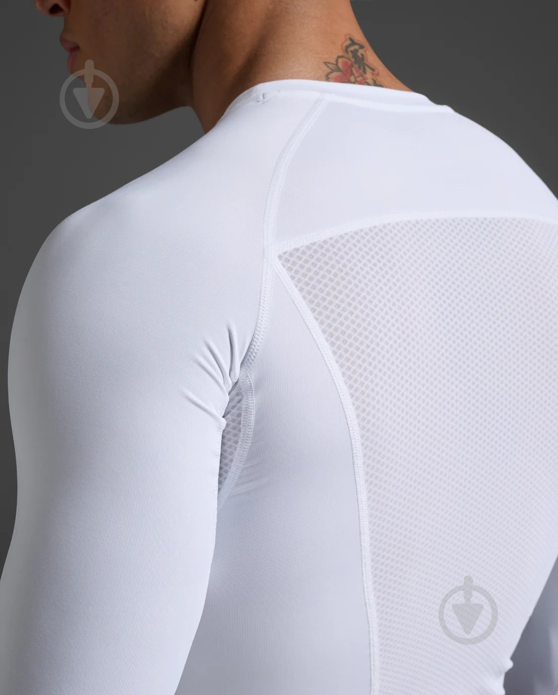 Футболка 2XU Core Compression Long Sleeve MA6398a_WHT/NLO р.M белый - фото 5