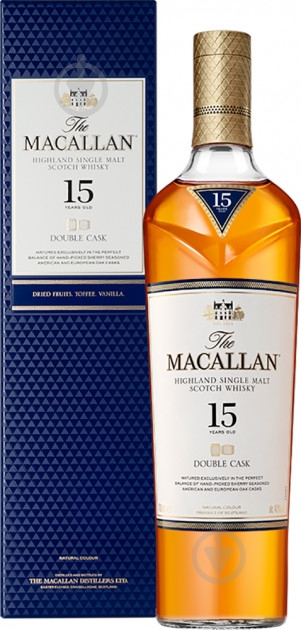 Виски The Macallan Double Cask Matured 15 YO 43% (5010314308469) 0,7 л - фото 1 Виски The Macallan Double Cask Matured 15 YO 43% (5010314308469) 0,7 л - фото 1