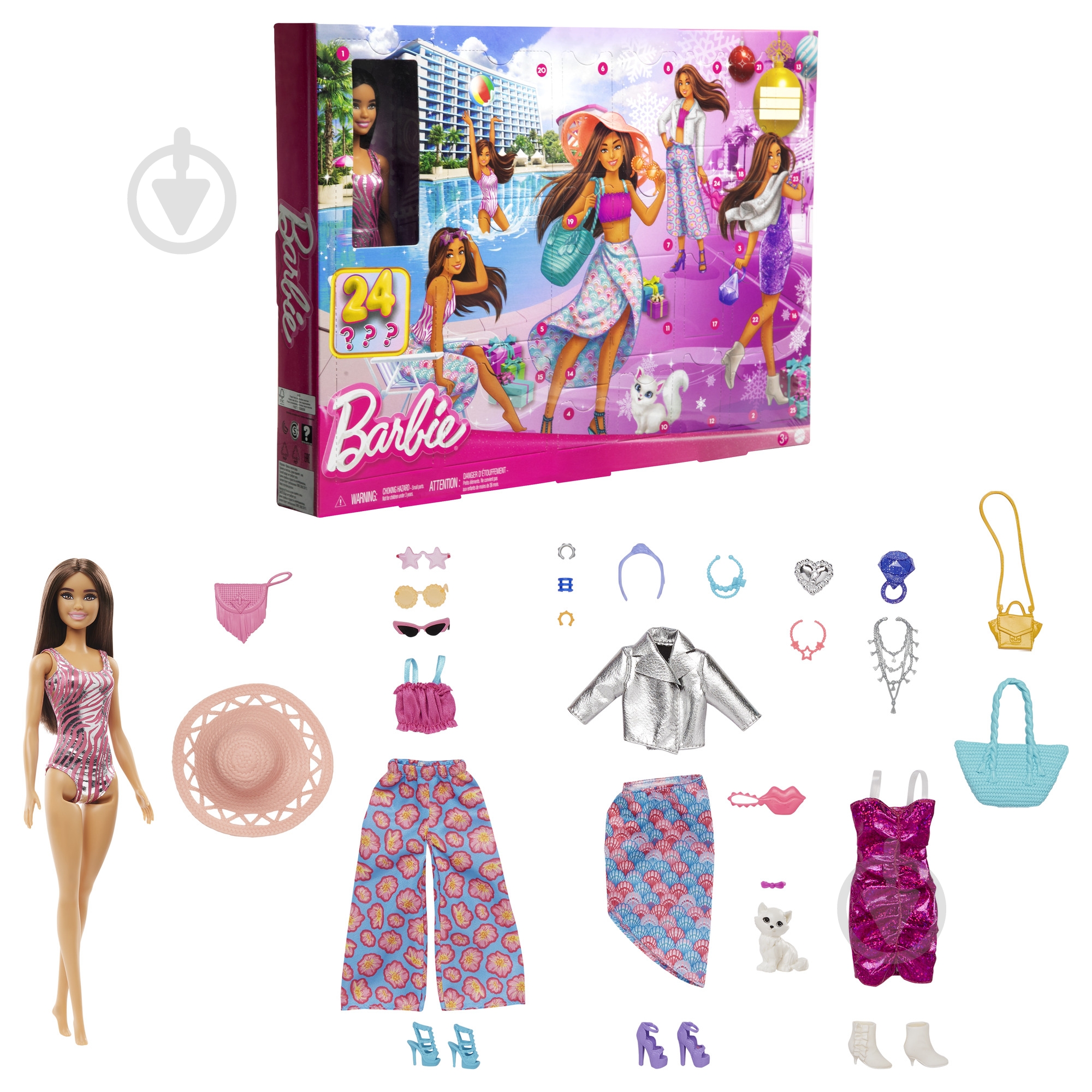 Адвент-календар Barbie серії "Мода та краса" HKB09 - фото 2