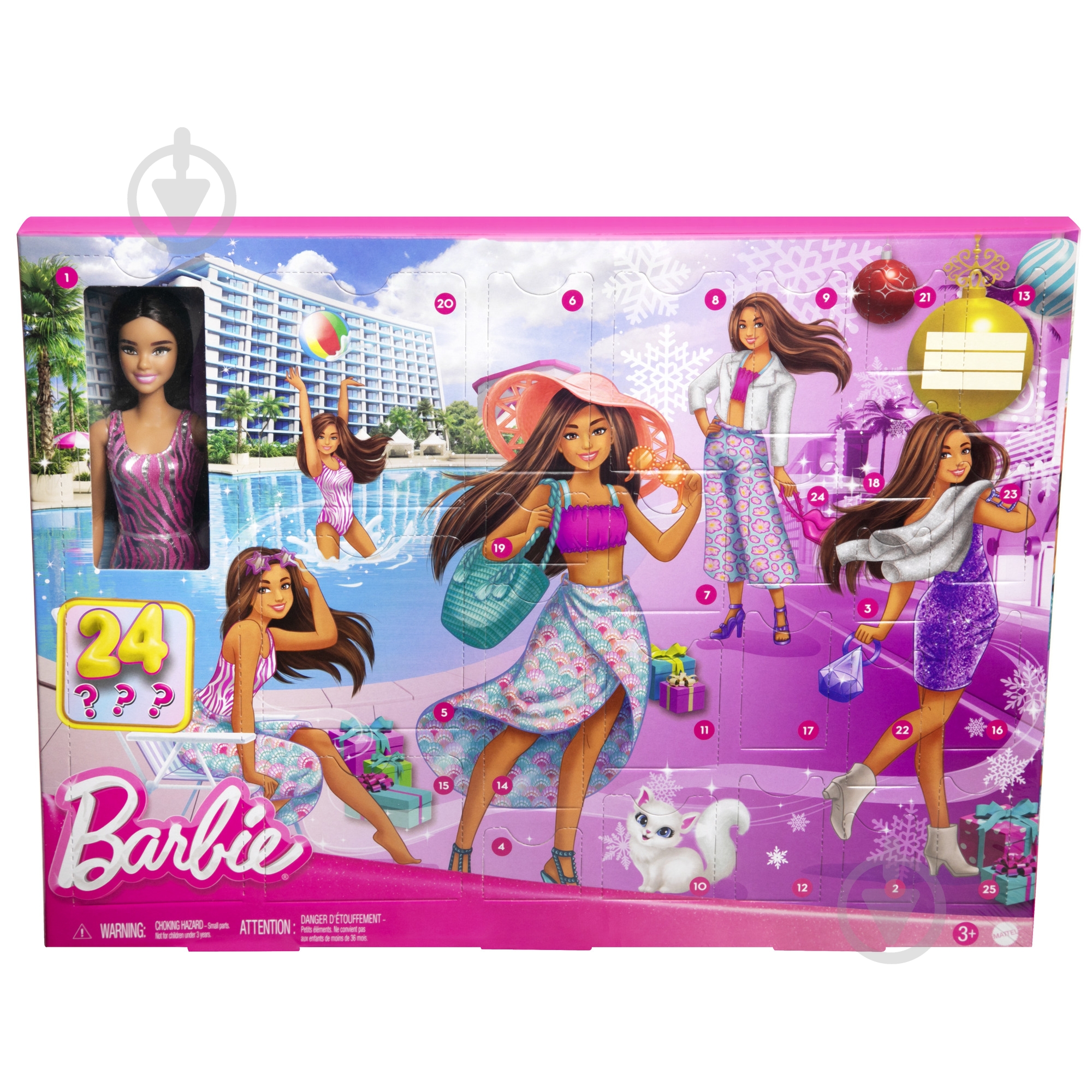 Адвент-календар Barbie серії "Мода та краса" HKB09 - фото 1