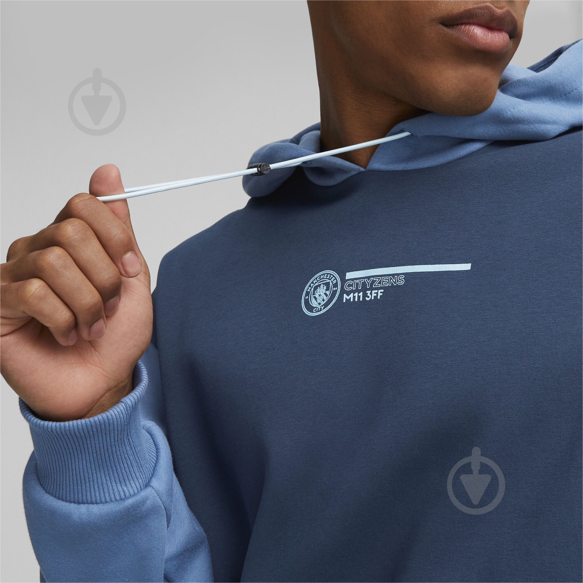 Джемпер Puma MCFC FTBLCULTURE HOODY 77296527 р.S разноцветный - фото 4