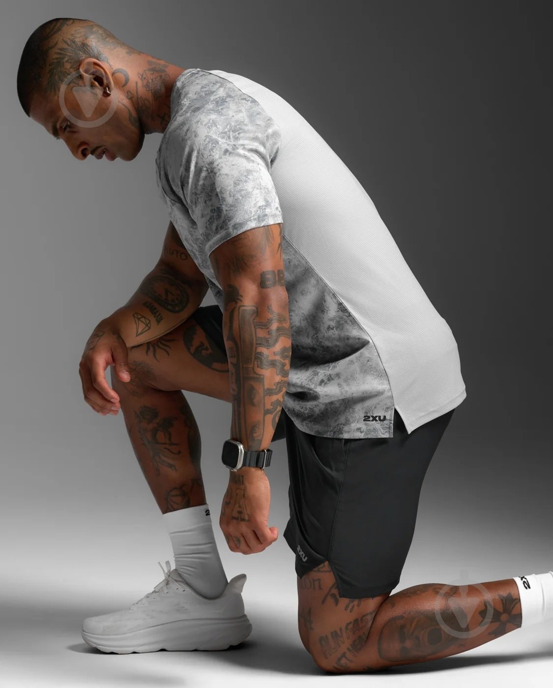 Майка 2XU Aero Mesh Tee MR7441a_WMB/BRF р.M серый - фото 8