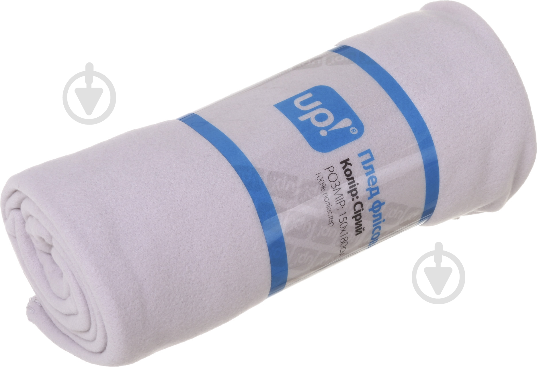 Плед 150x180 см серый UP! (Underprice) - фото 3