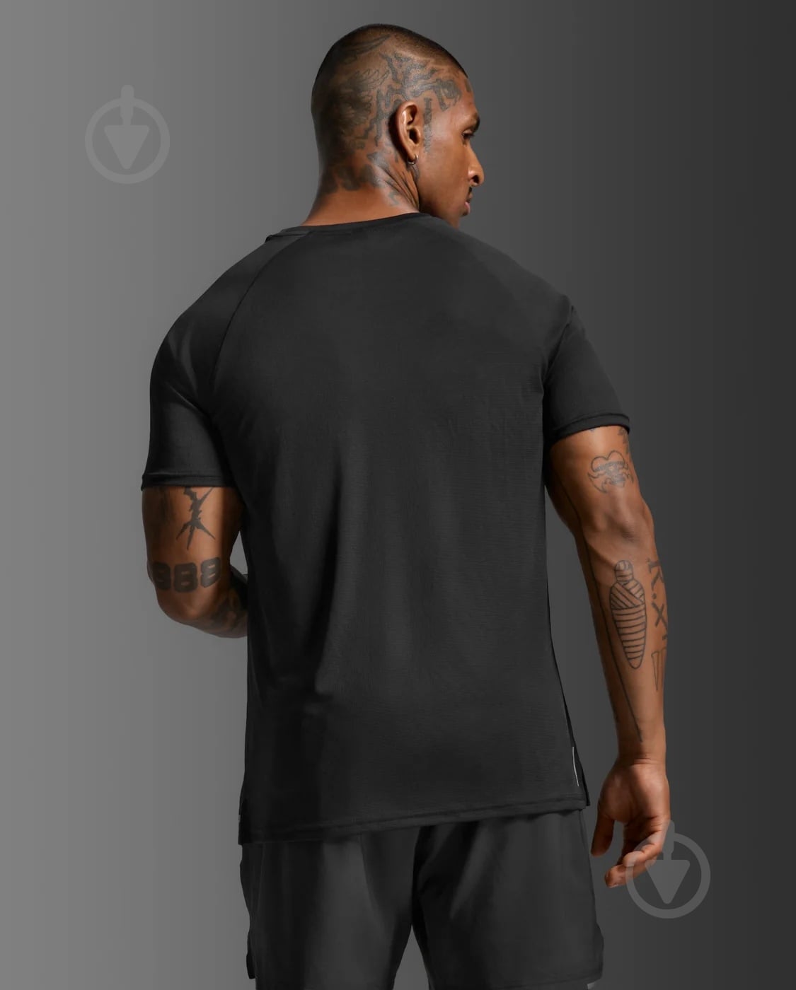 Майка 2XU Aero Mesh Tee MR7441a_BLK/SRF р.M черный - фото 2