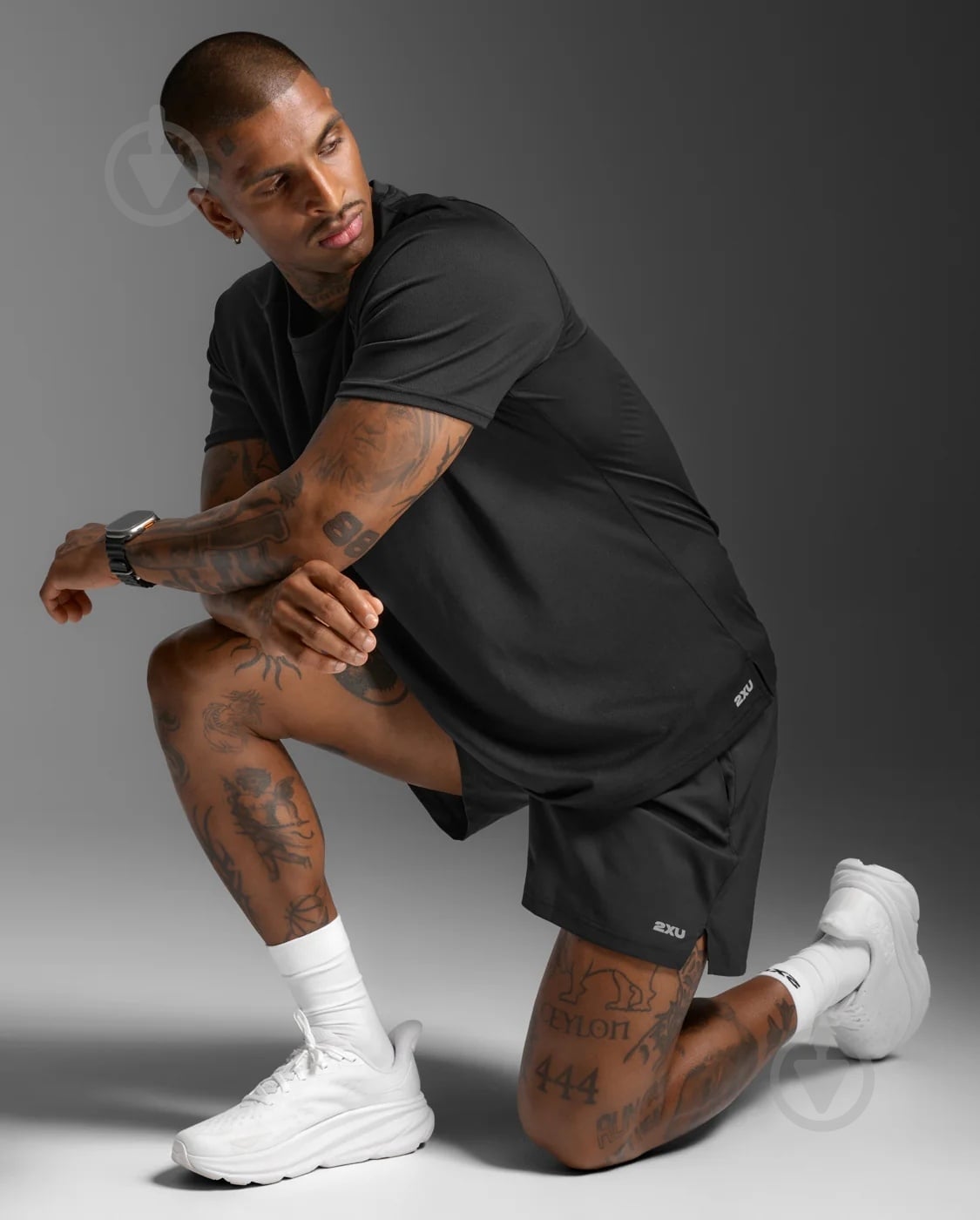 Майка 2XU Aero Mesh Tee MR7441a_BLK/SRF р.M черный - фото 8