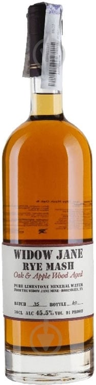 Виски Widow Jane Rye Mash Oak & Apple Wood Aged 0,7 л - фото 1 Виски Widow Jane Rye Mash Oak & Apple Wood Aged 0,7 л - фото 1