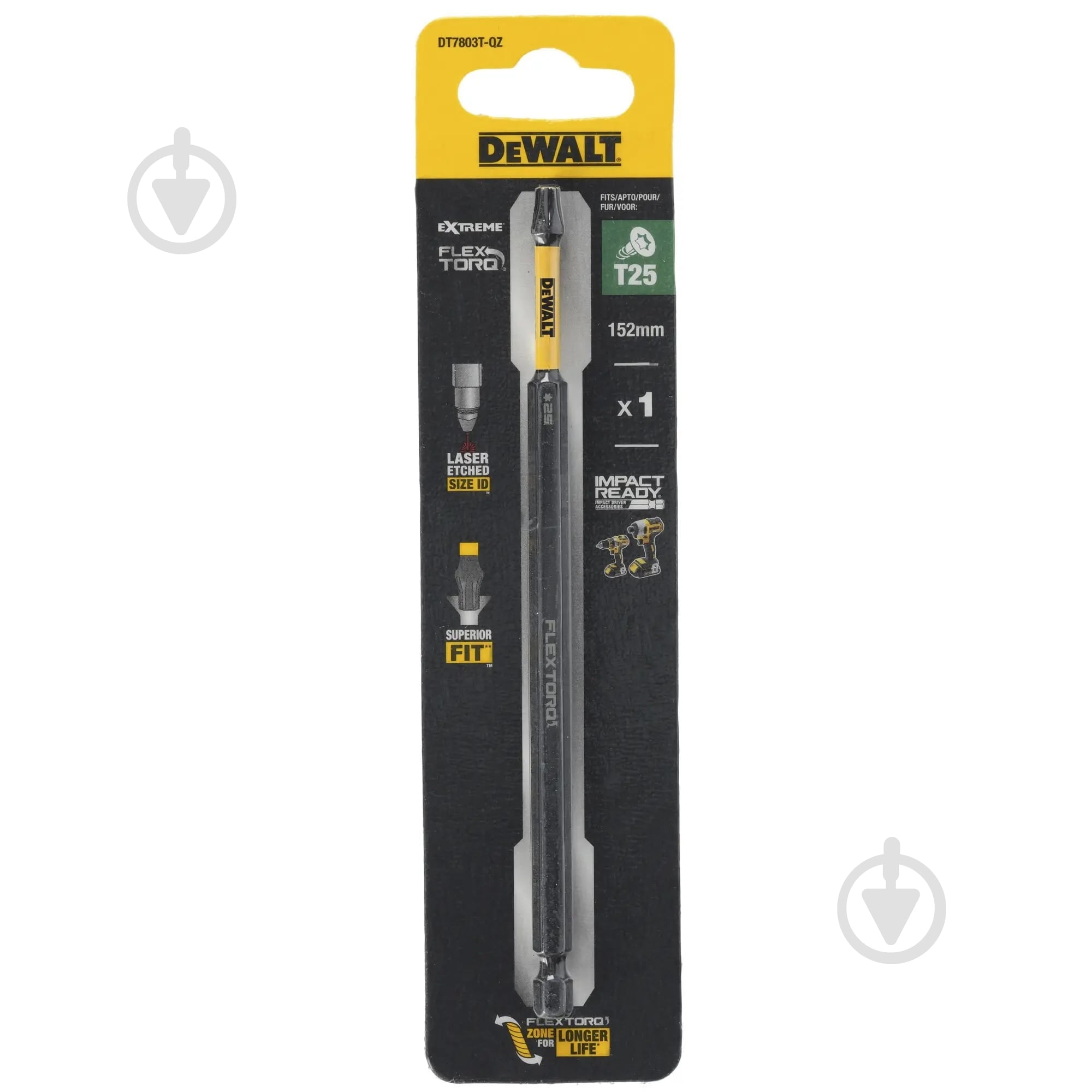Біта торсіонна DeWalt EXTREME 1 шт. DT7803T - фото 1