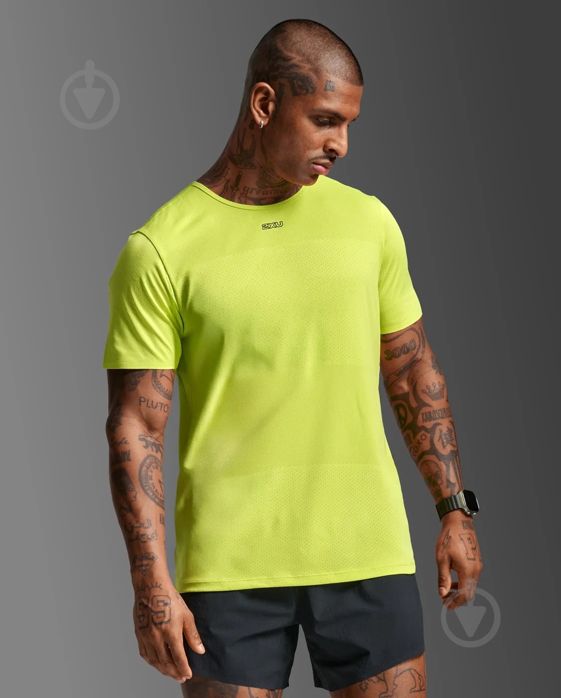 Майка 2XU Light Speed Tech Tee MR7150a_VOL/BRF р.S зеленый - фото 1