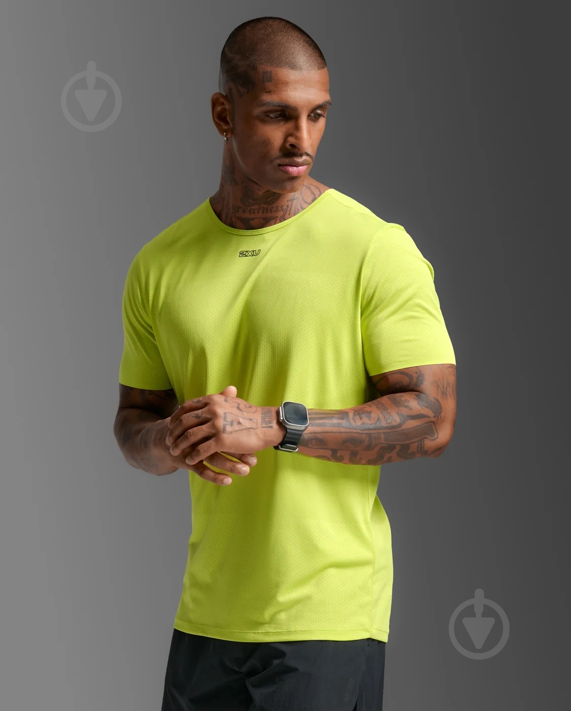 Майка 2XU Light Speed Tech Tee MR7150a_VOL/BRF р.S зеленый - фото 3