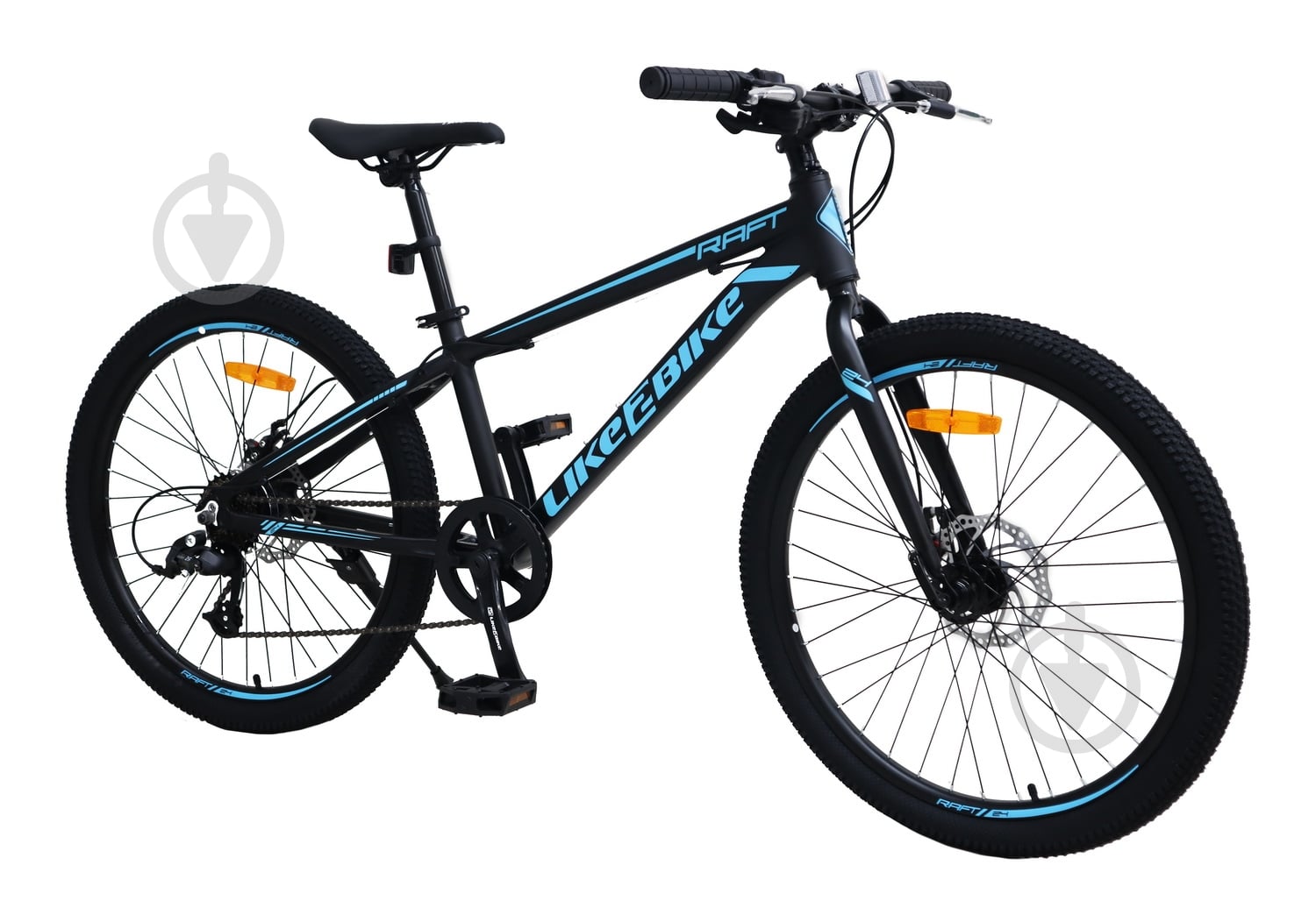 Велосипед Like2bike 24" 12.5"(32 см) Raft A212410 чорний - фото 1